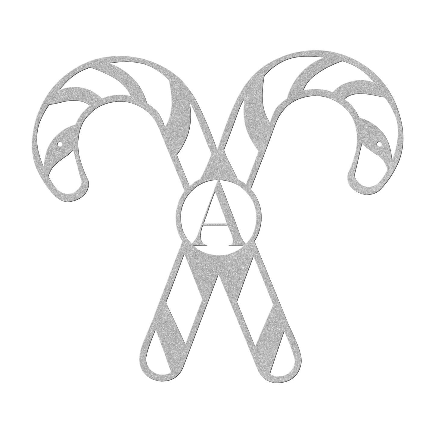 10187 - * Candy Cane Monogram Christmas Sign