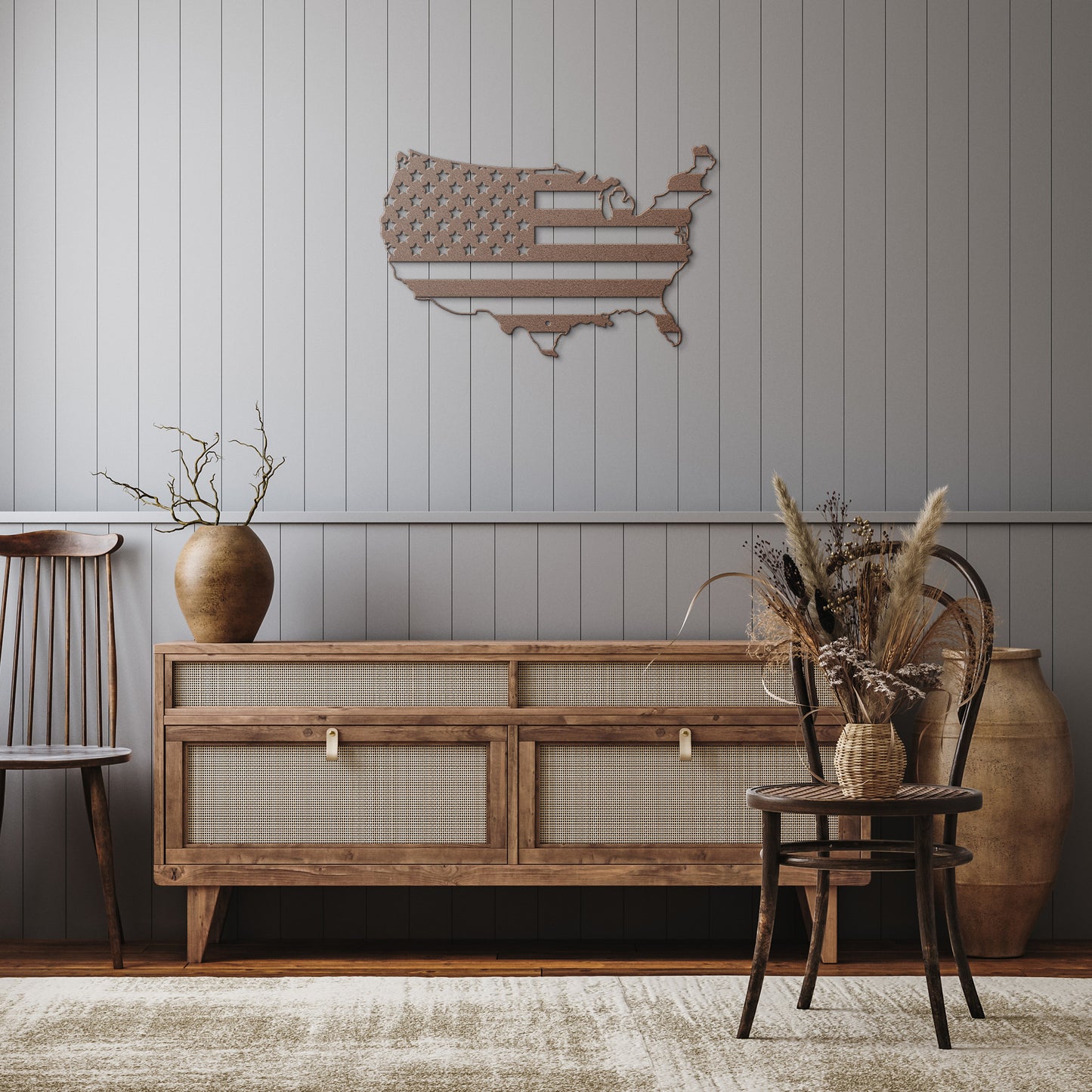10109 - Continental US Flag Map