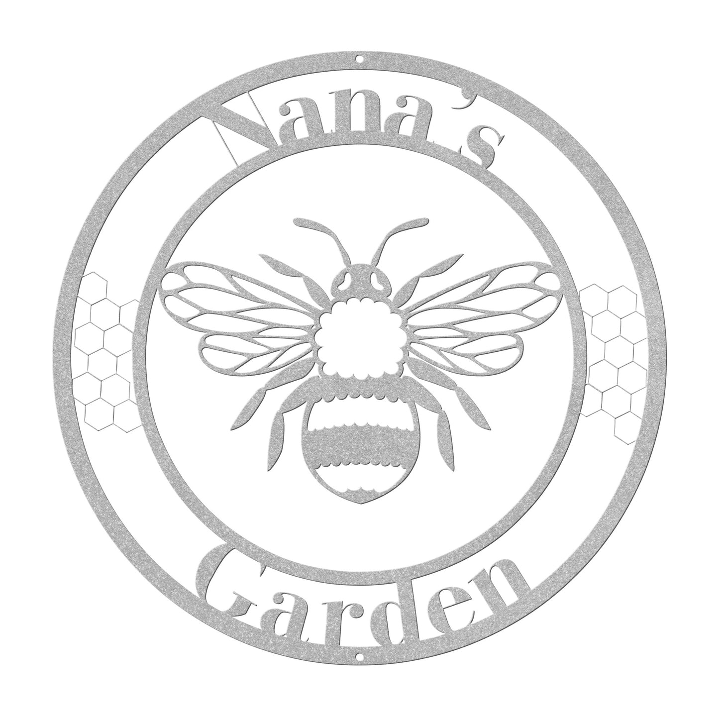 10129 - Bee Custom Garden Metal Sign