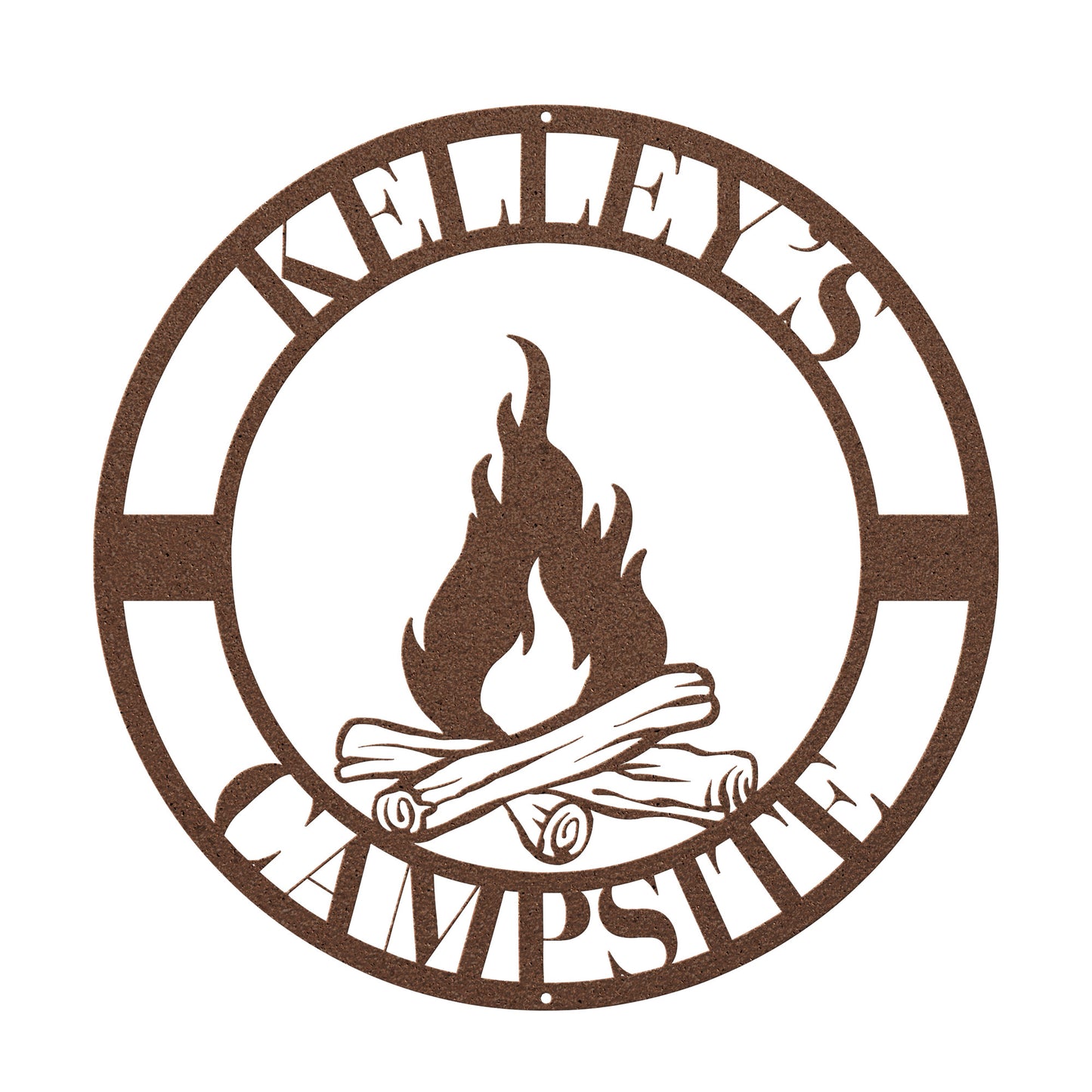 10048 - Family Custom Campfire Metal Sign