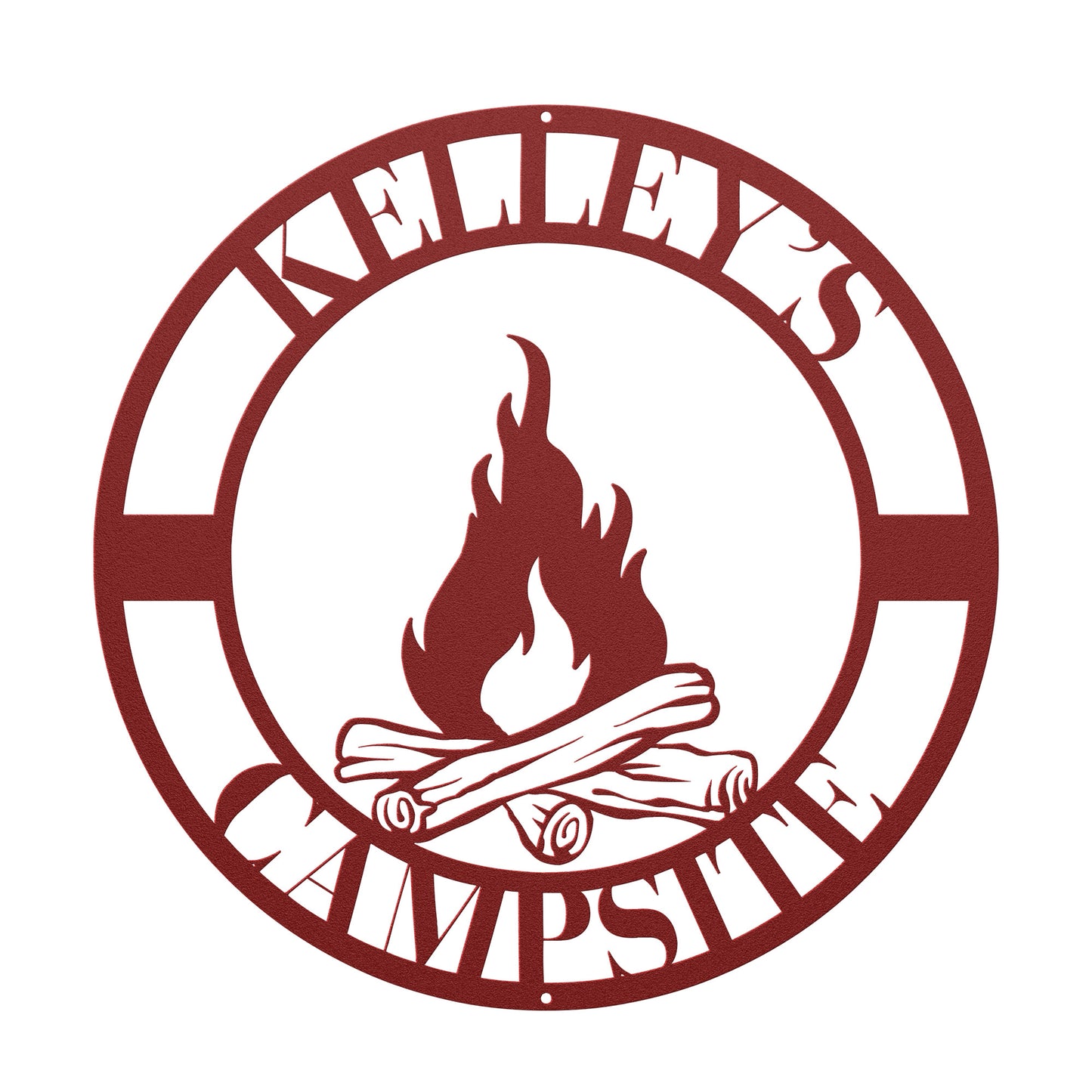 10048 - Family Custom Campfire Metal Sign