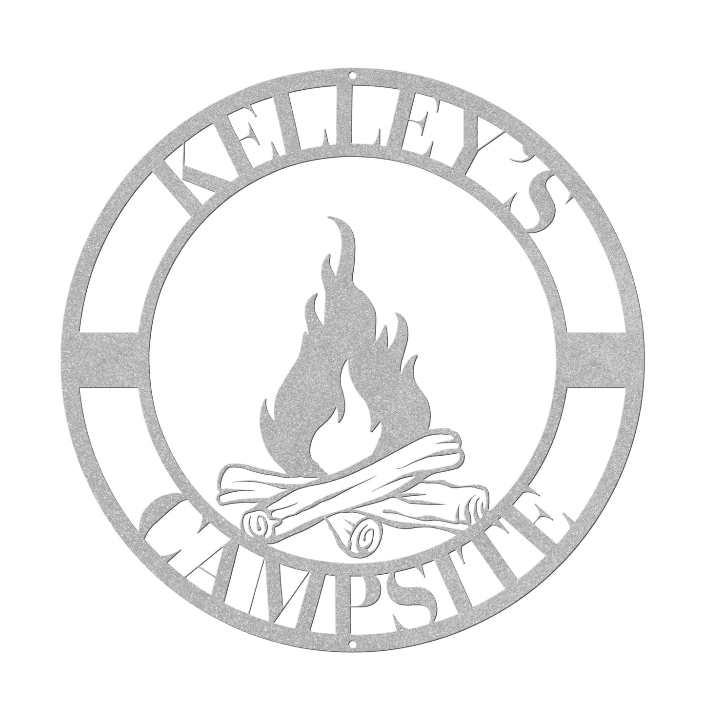 10048 - Family Custom Campfire Metal Sign