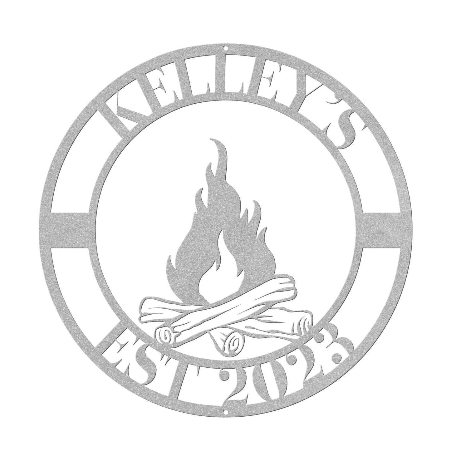 10045 - * Custom Family Campfire Metal Sign