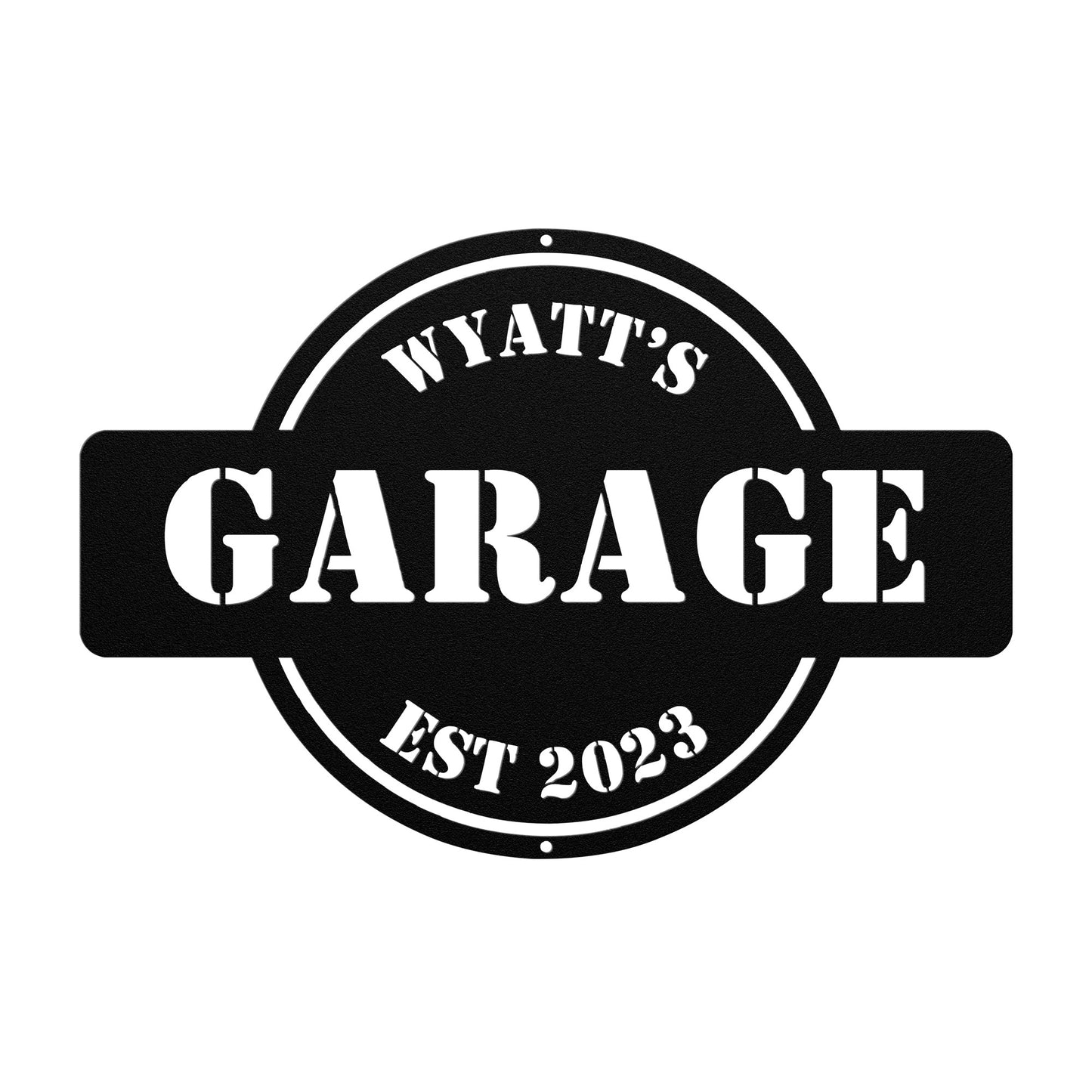 10095 - Garage Workshop Custom Metal Sign