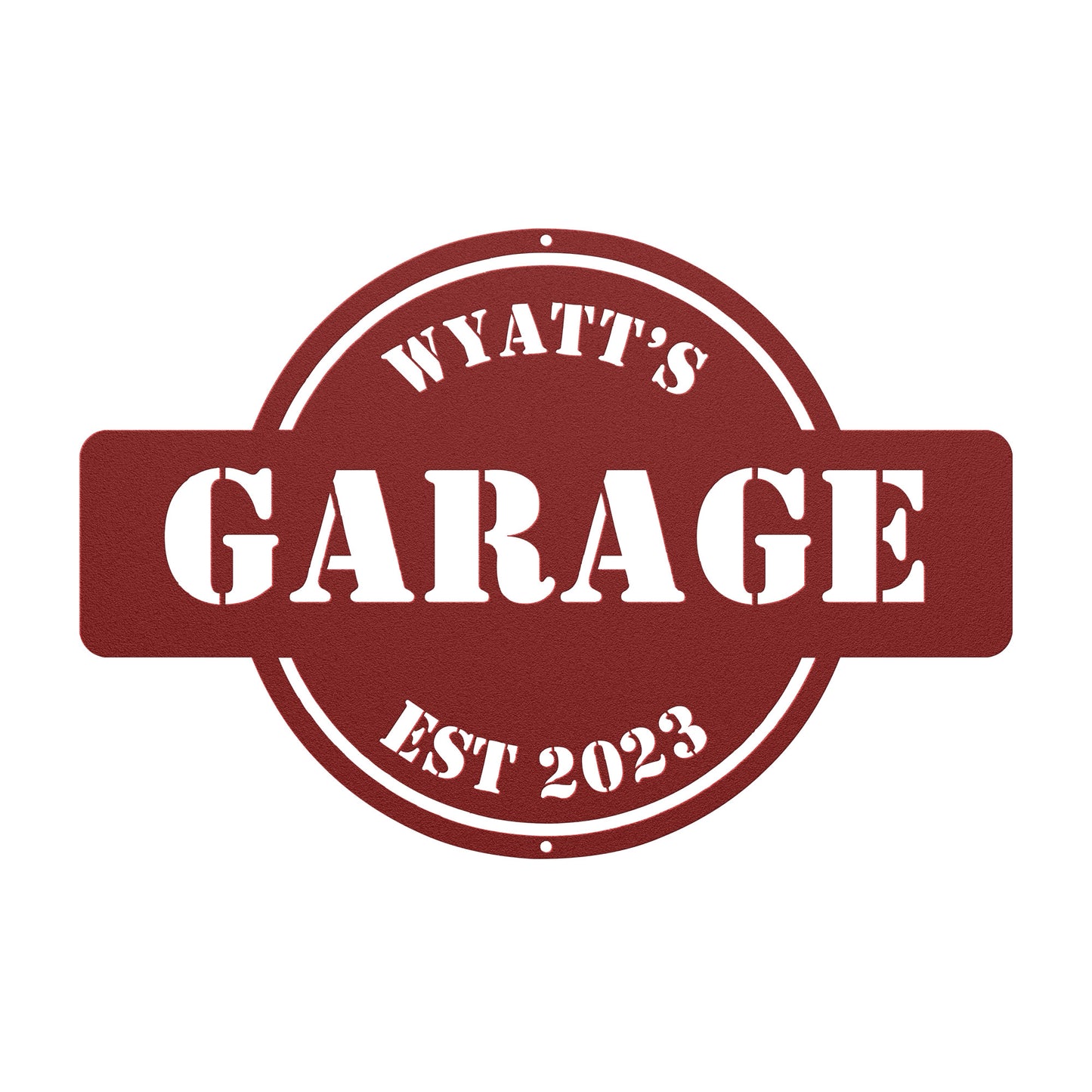 10095 - Garage Workshop Custom Metal Sign