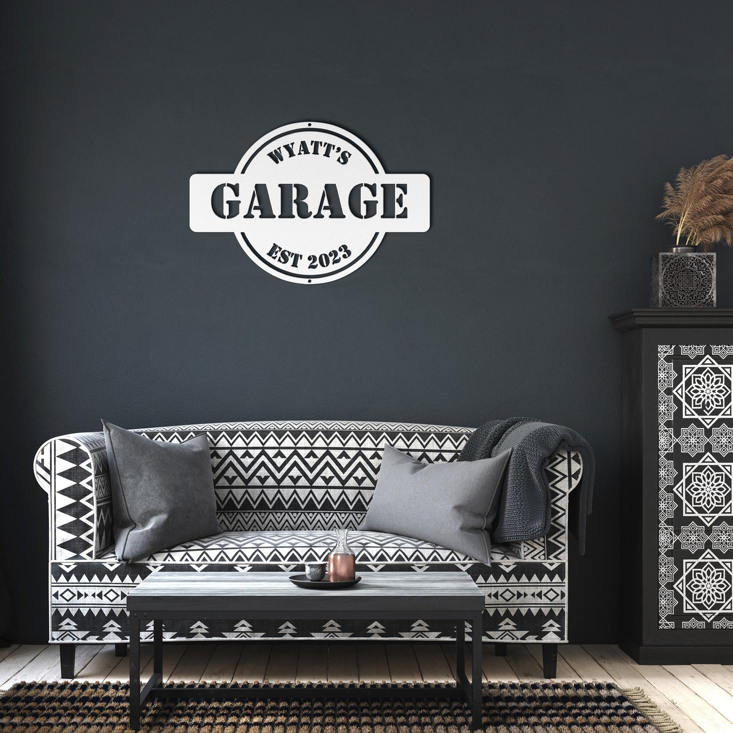 10095 - Garage Workshop Custom Metal Sign
