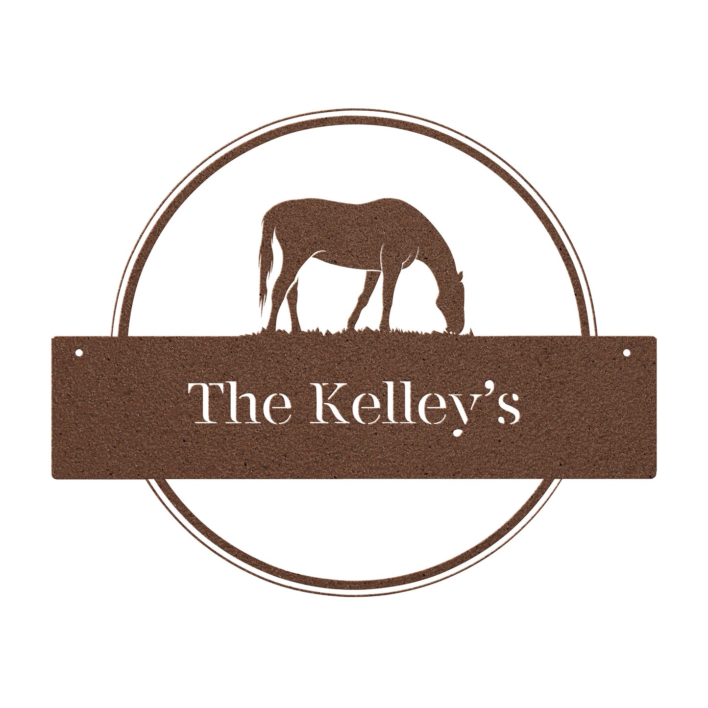 10010 - * Custom Grazing Horse Name Sign