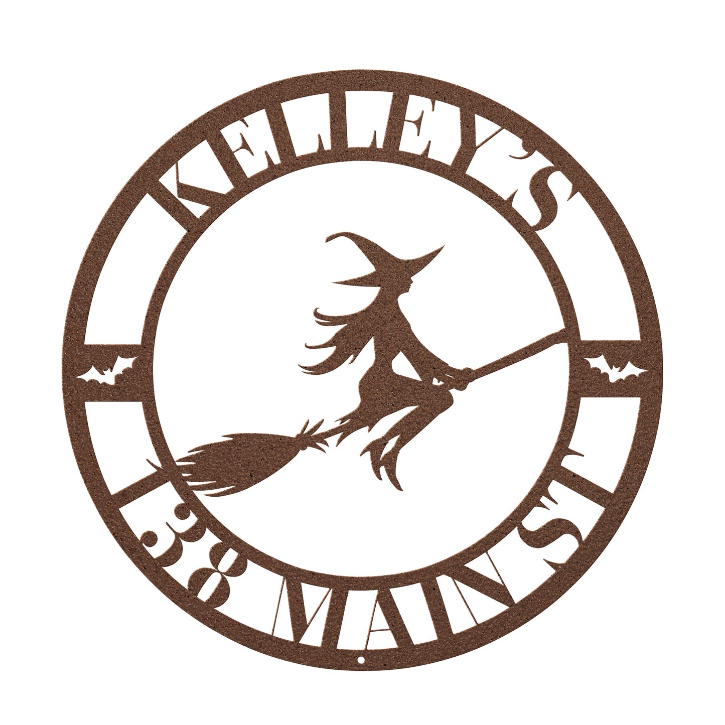 10033 - * Custom Halloween Witch Address Sign