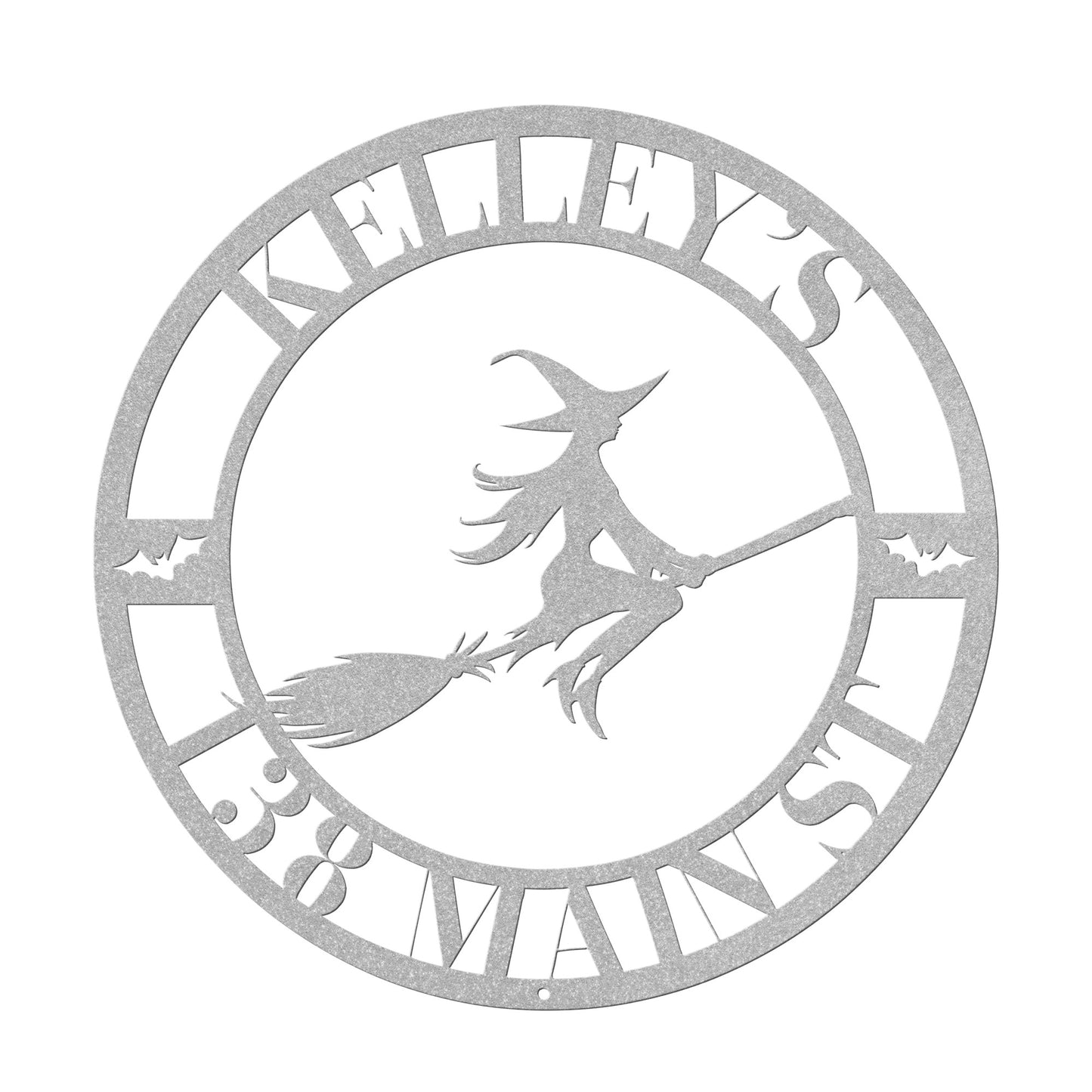 10033 - * Custom Halloween Witch Address Sign