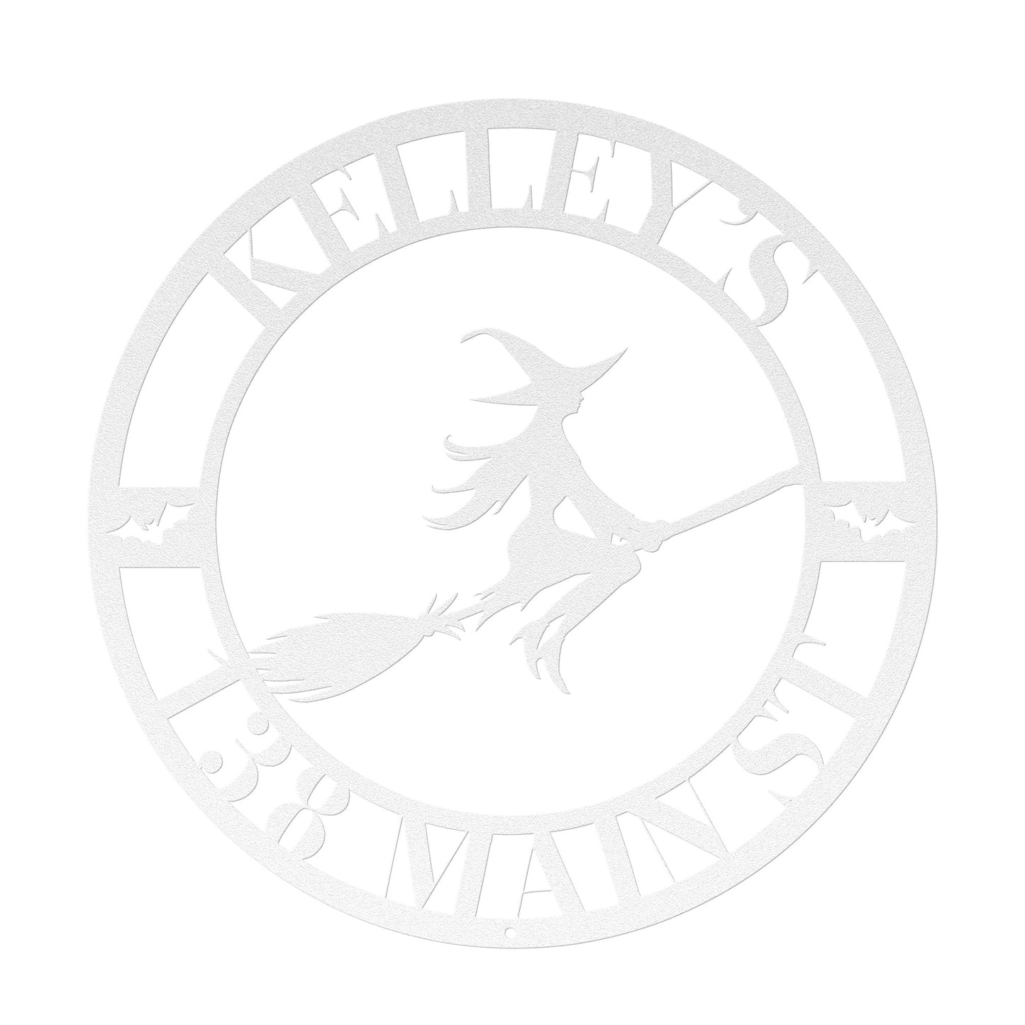 10033 - * Custom Halloween Witch Address Sign