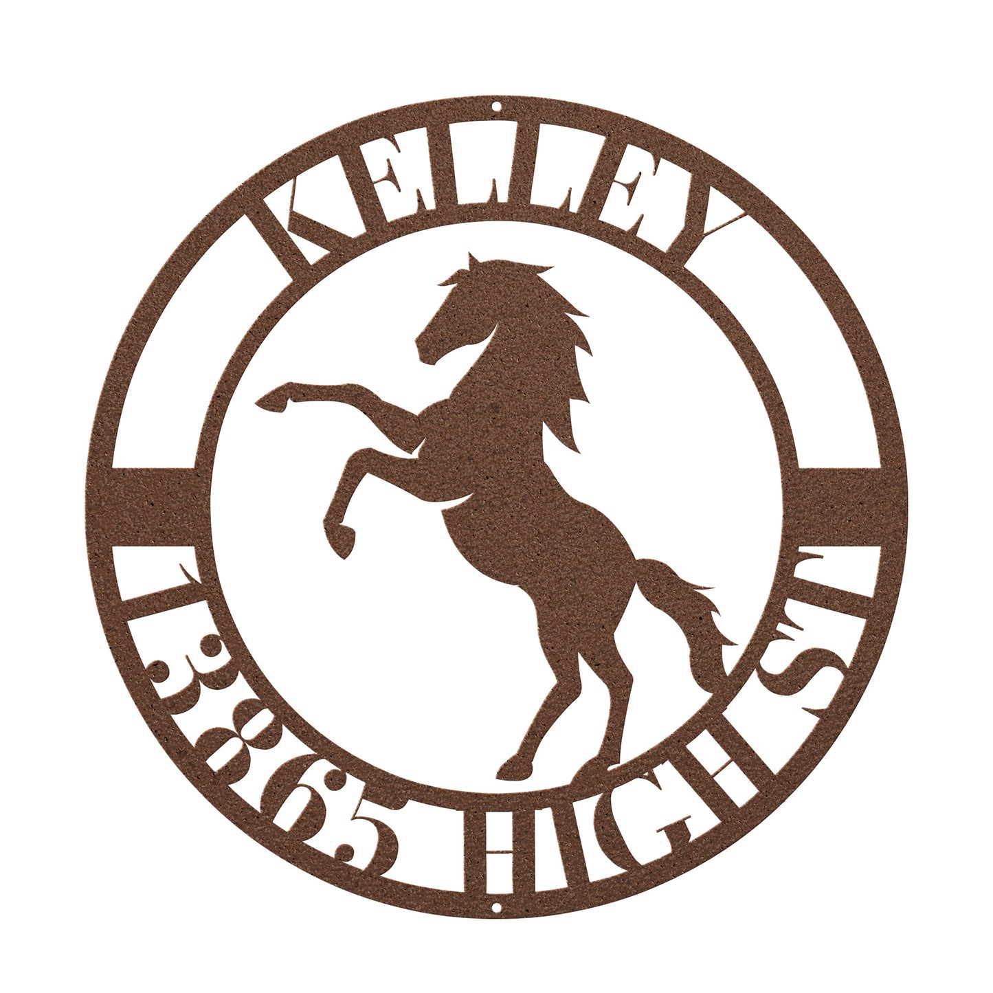 10020 - * Custom Horse Family Address Sign