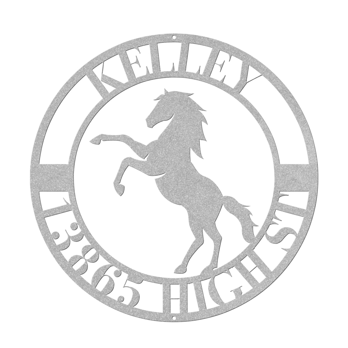 10020 - * Custom Horse Family Address Sign