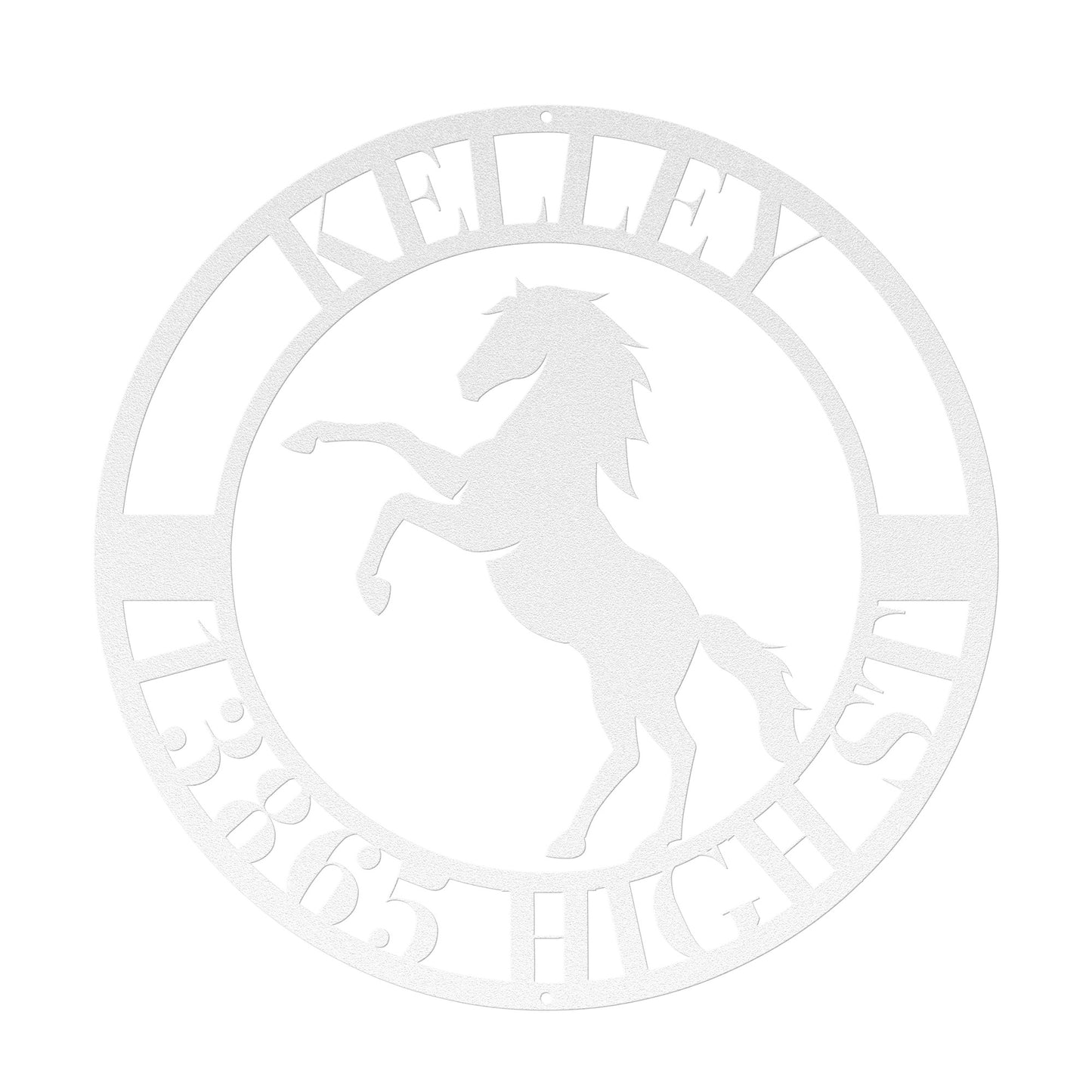 10020 - * Custom Horse Family Address Sign