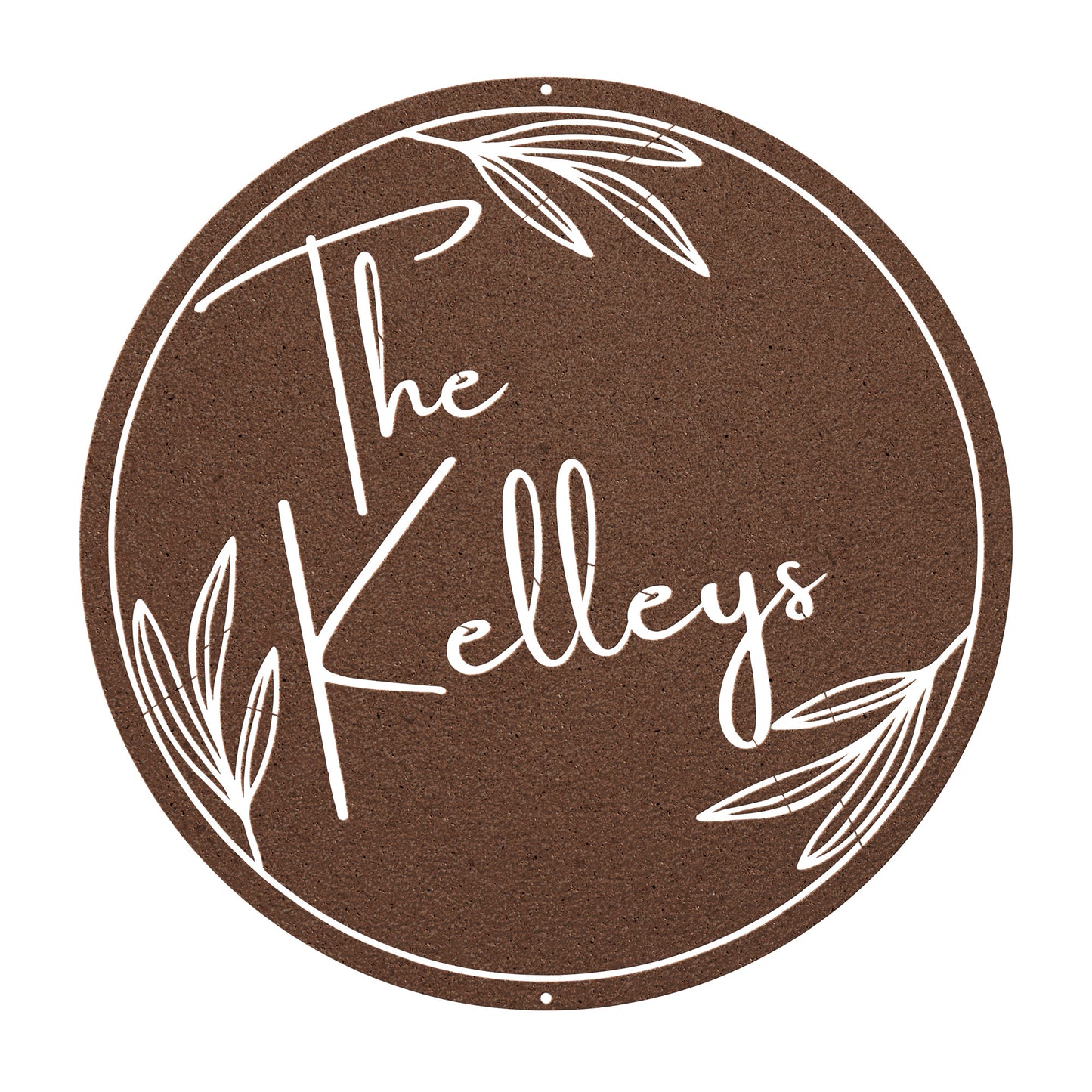 10040 - * Custom Modern Name Metal Sign