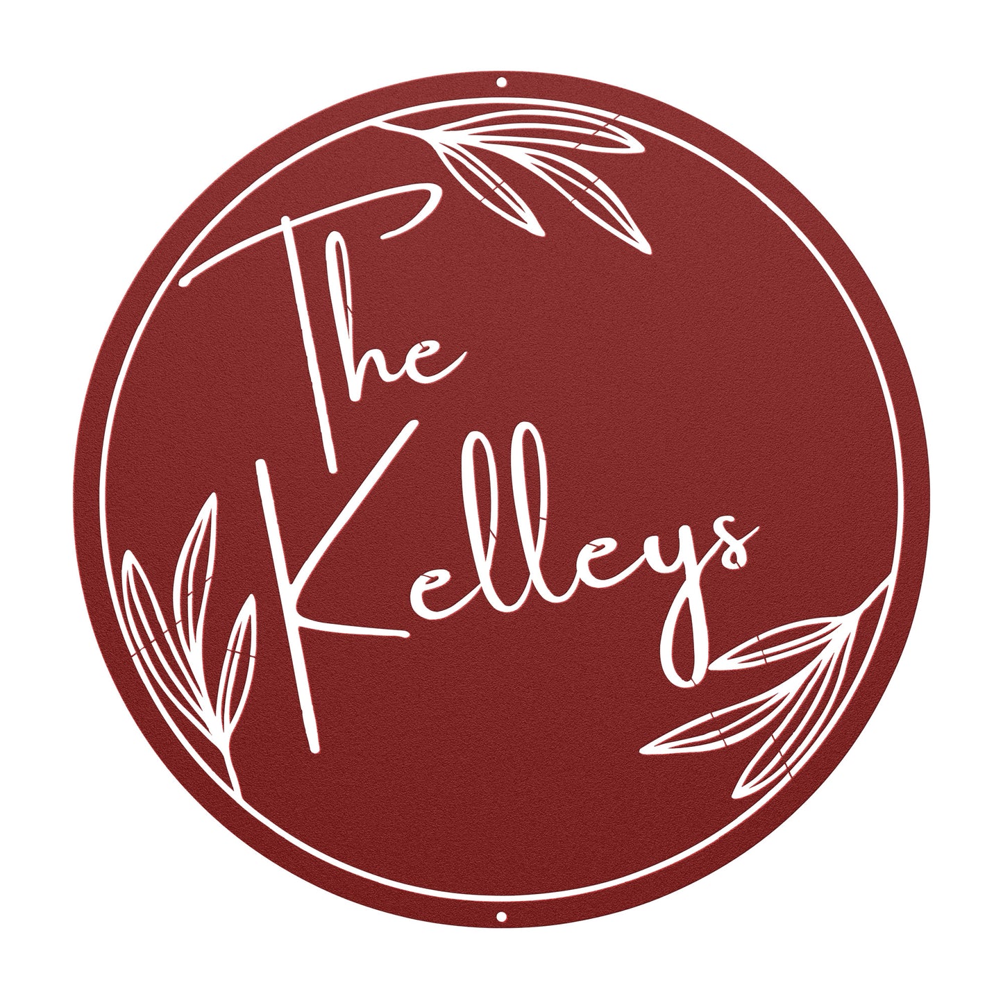10040 - * Custom Modern Name Metal Sign