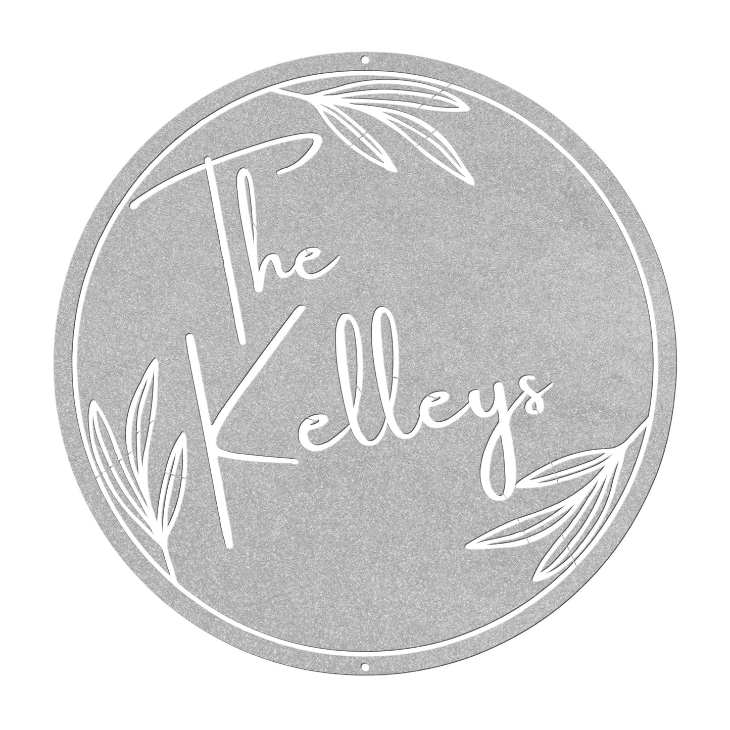 10040 - * Custom Modern Name Metal Sign