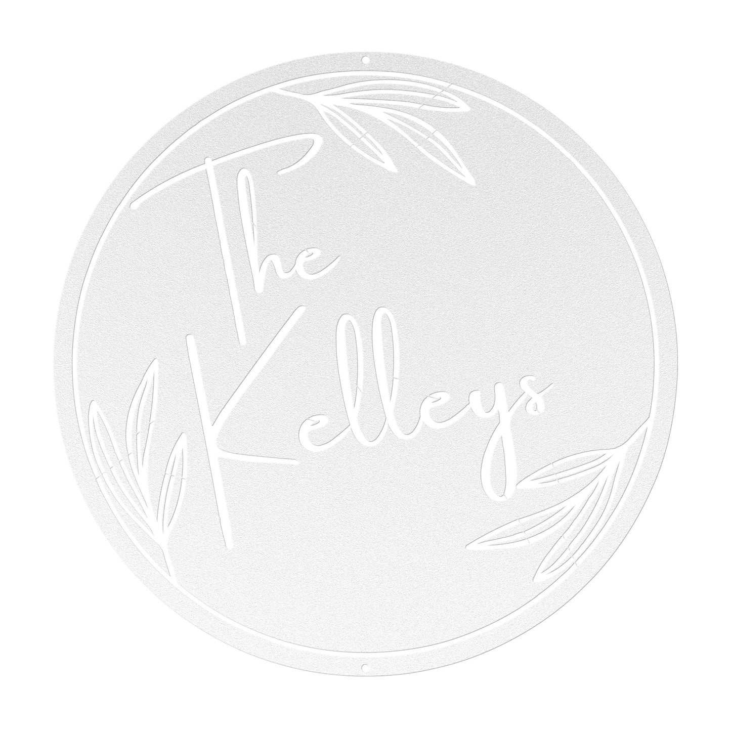 10040 - * Custom Modern Name Metal Sign