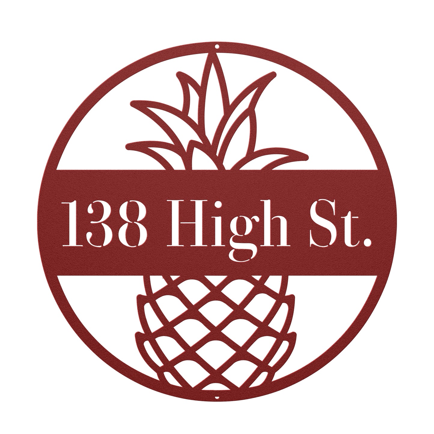 10037 - * Custom Pineapple Family Address Sign