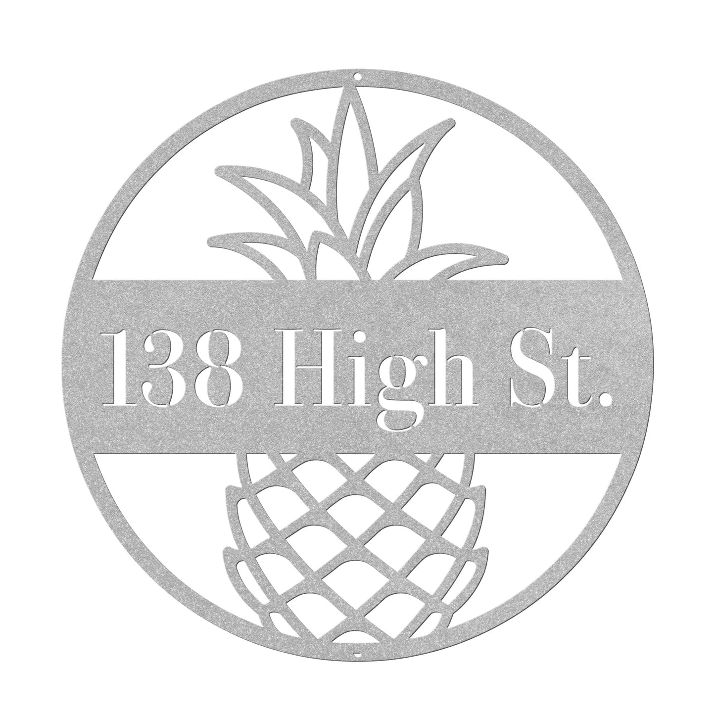 10037 - * Custom Pineapple Family Address Sign