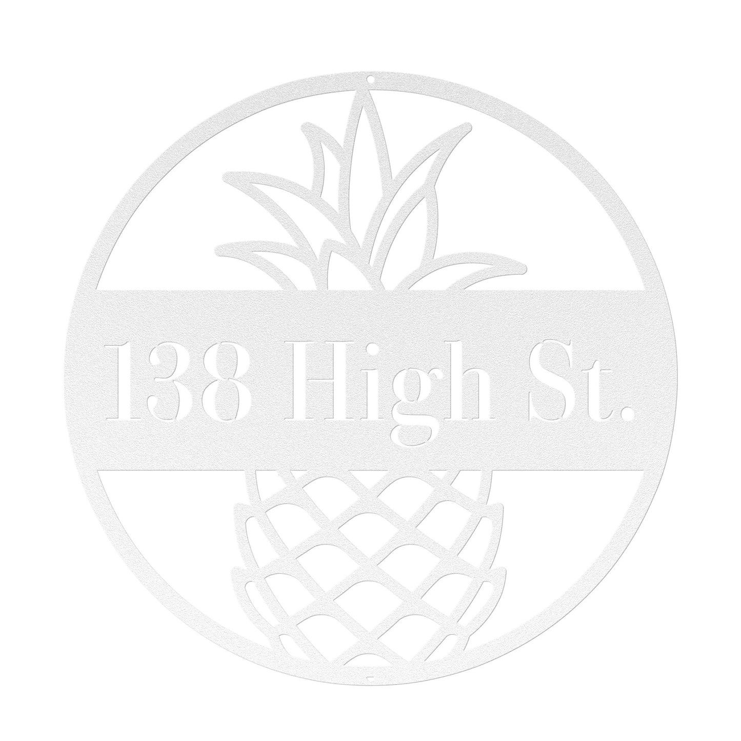10037 - * Custom Pineapple Family Address Sign