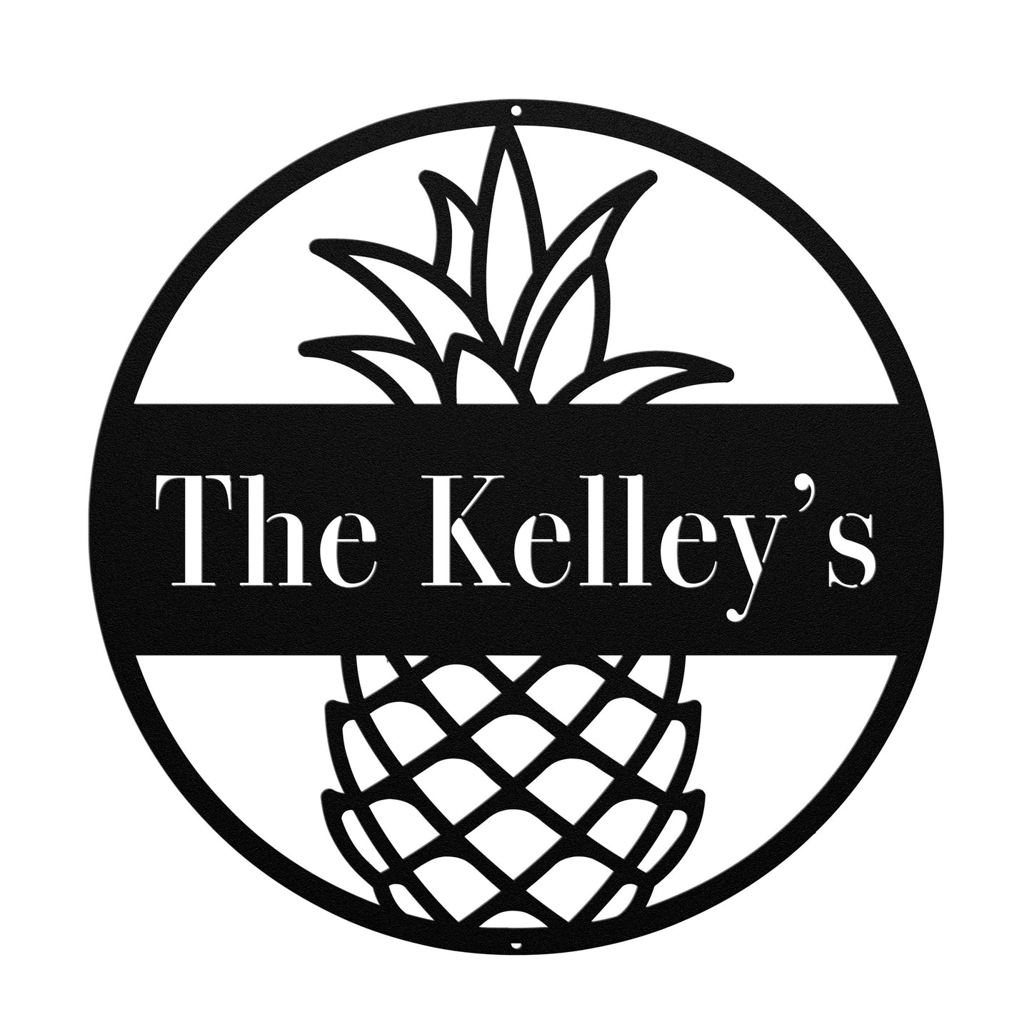 10038 - * Custom Pineapple Family Name Sign