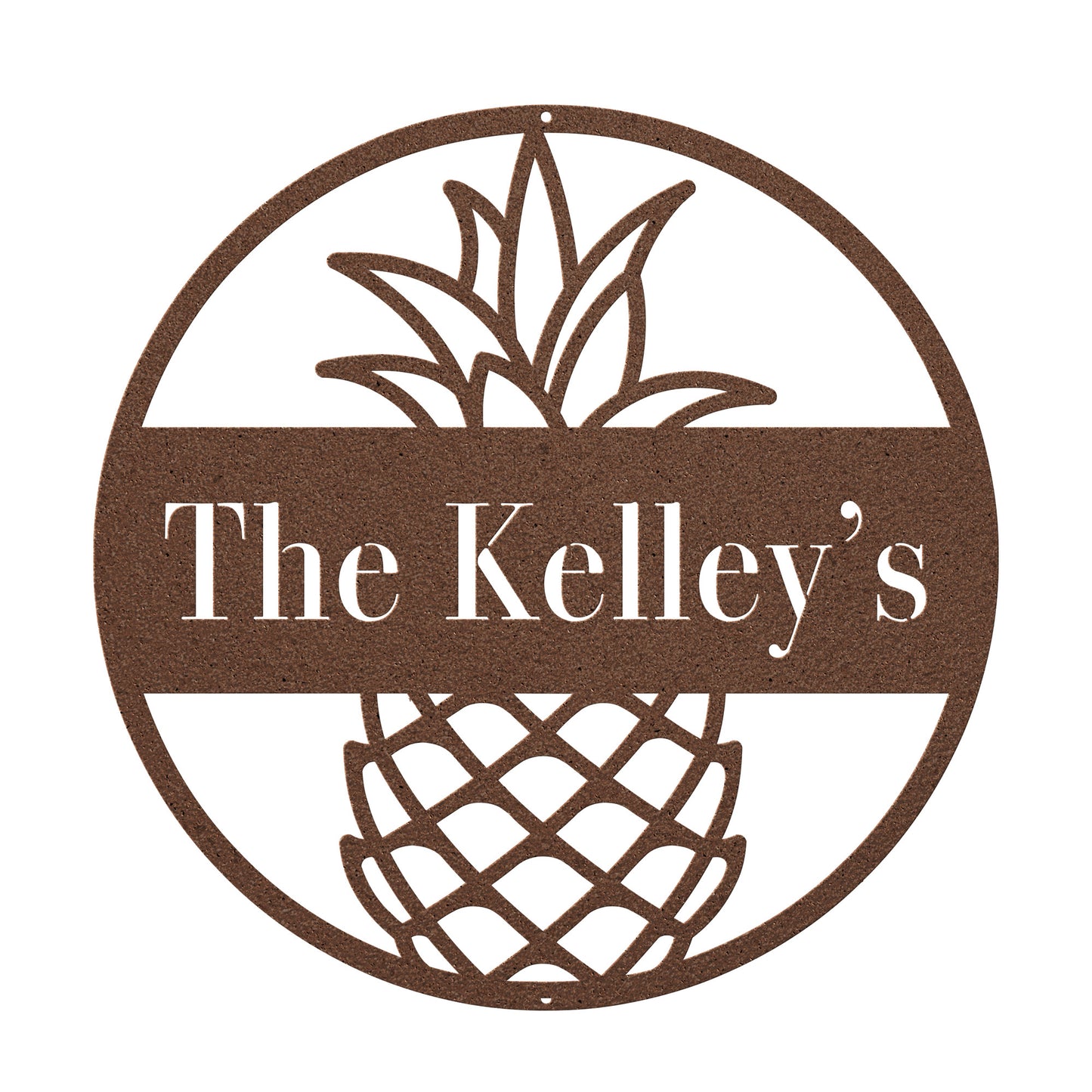 10038 - * Custom Pineapple Family Name Sign