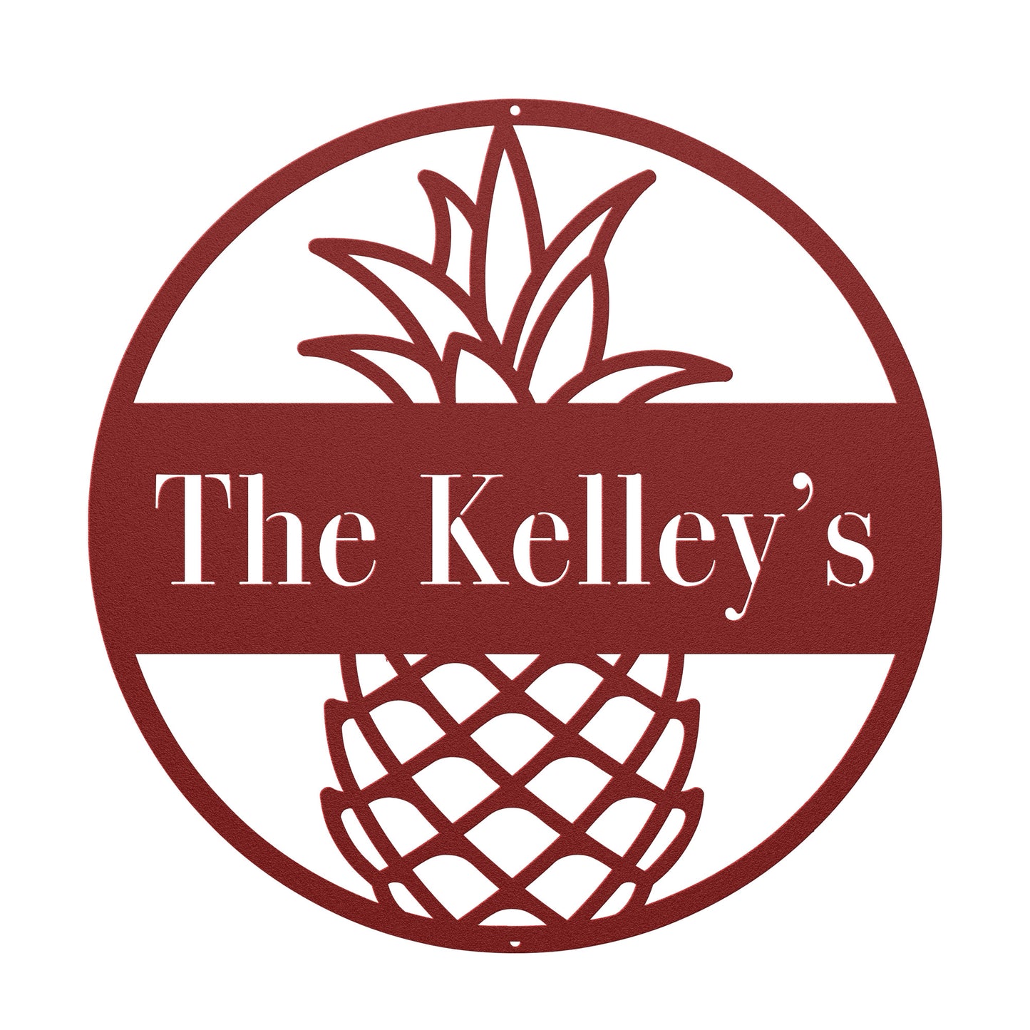 10038 - * Custom Pineapple Family Name Sign