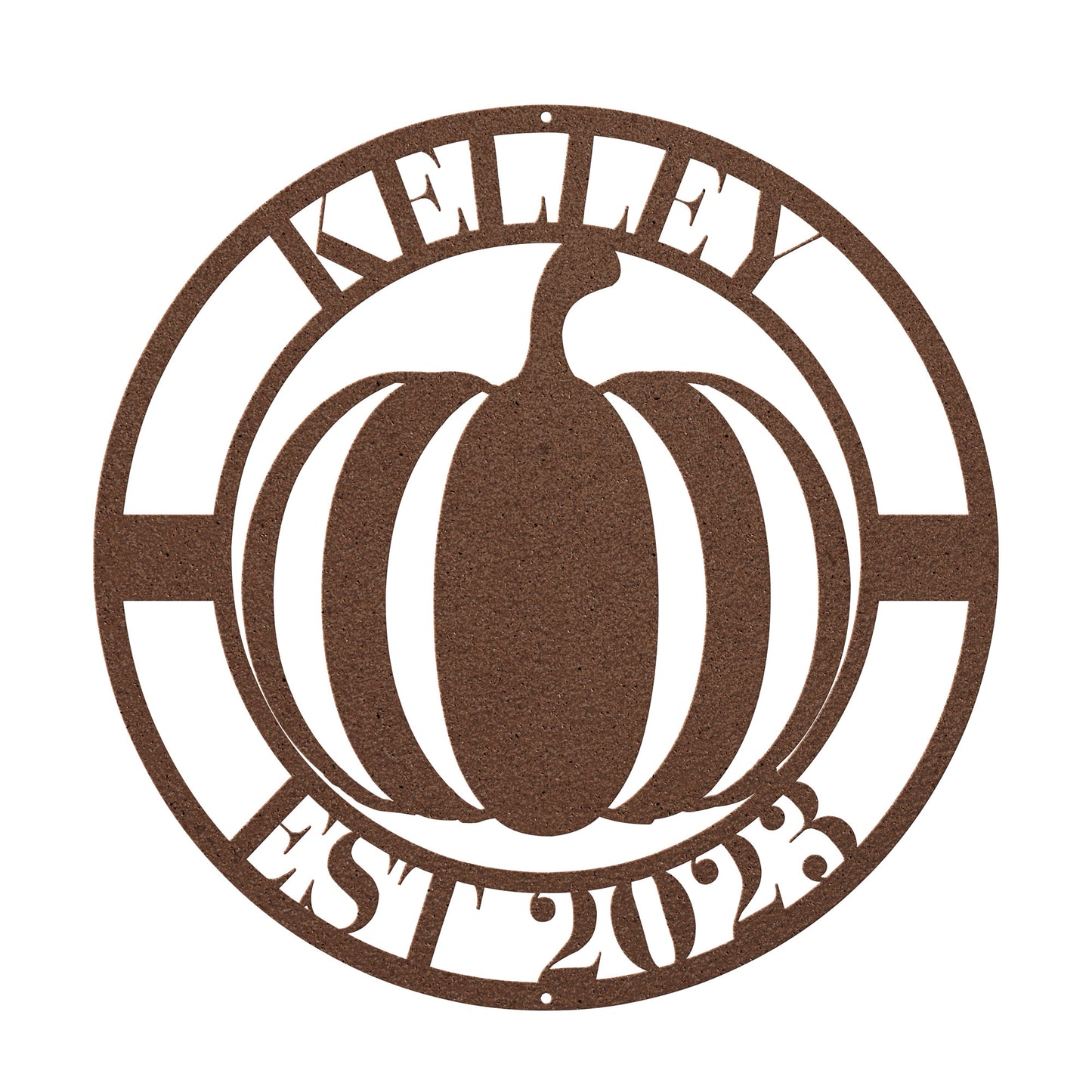 10168 - * Custom Pumpkin Family Metal Sign