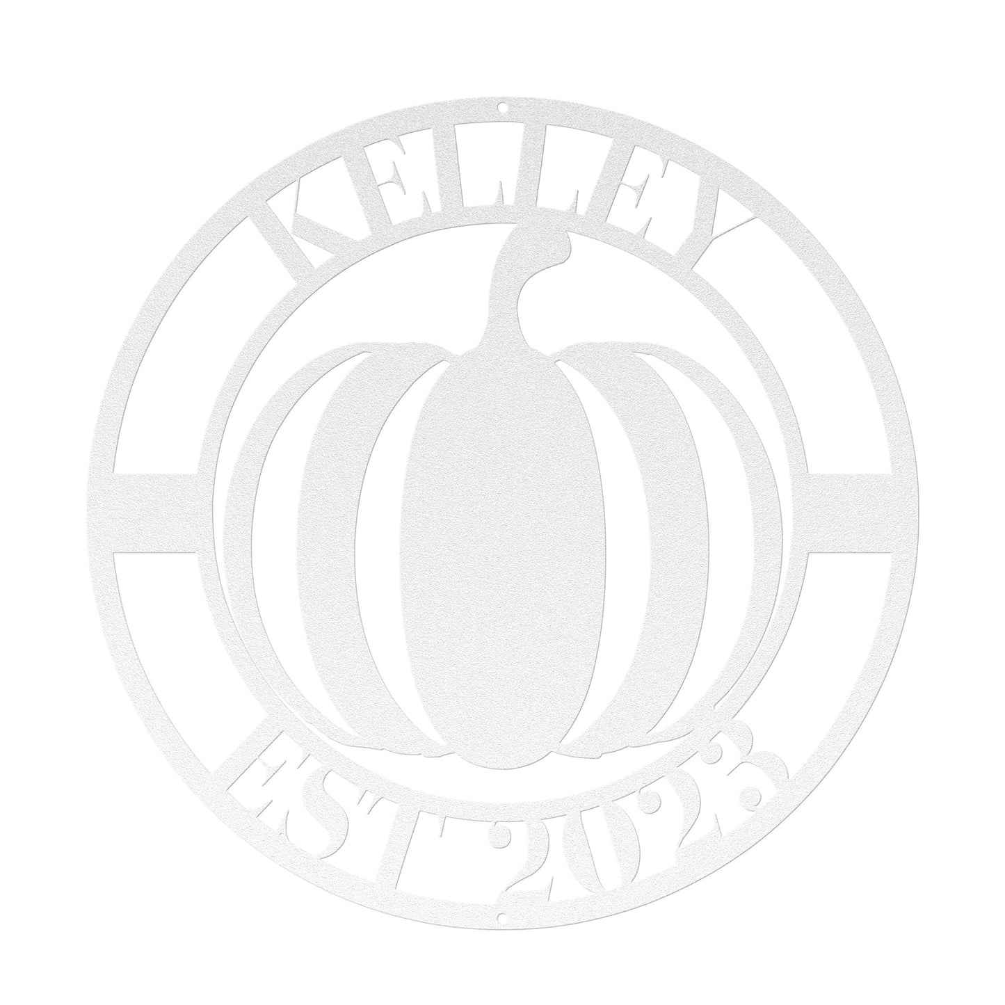 10168 - * Custom Pumpkin Family Metal Sign