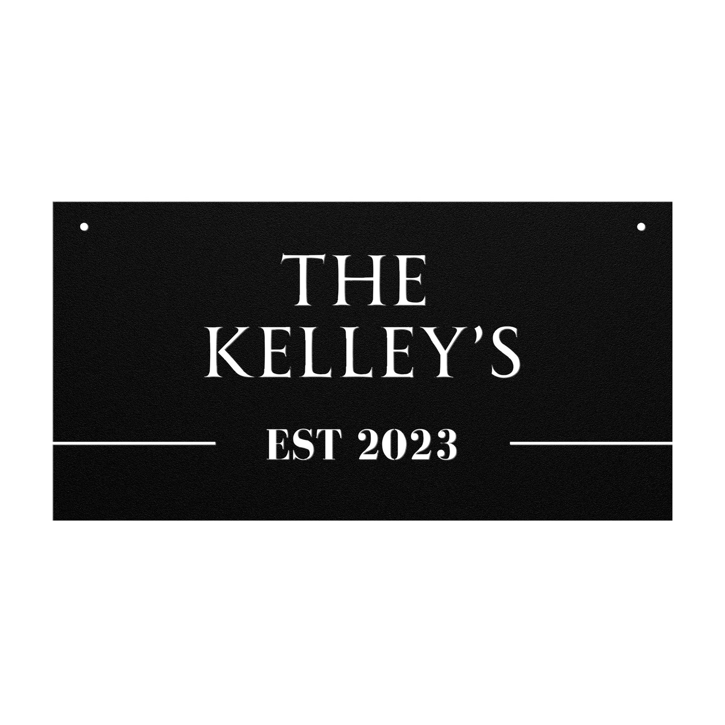 10166 - * Custom Rectangular Modern Name Sign