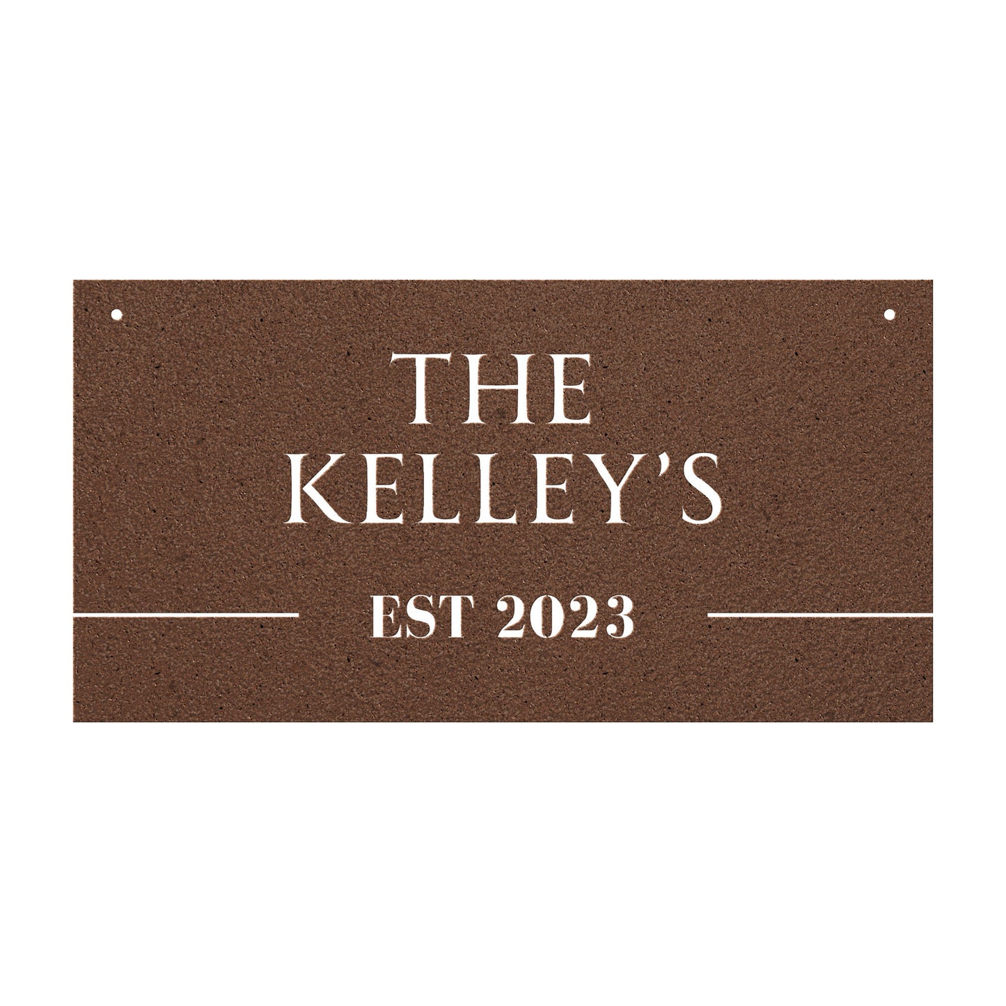 10166 - * Custom Rectangular Modern Name Sign