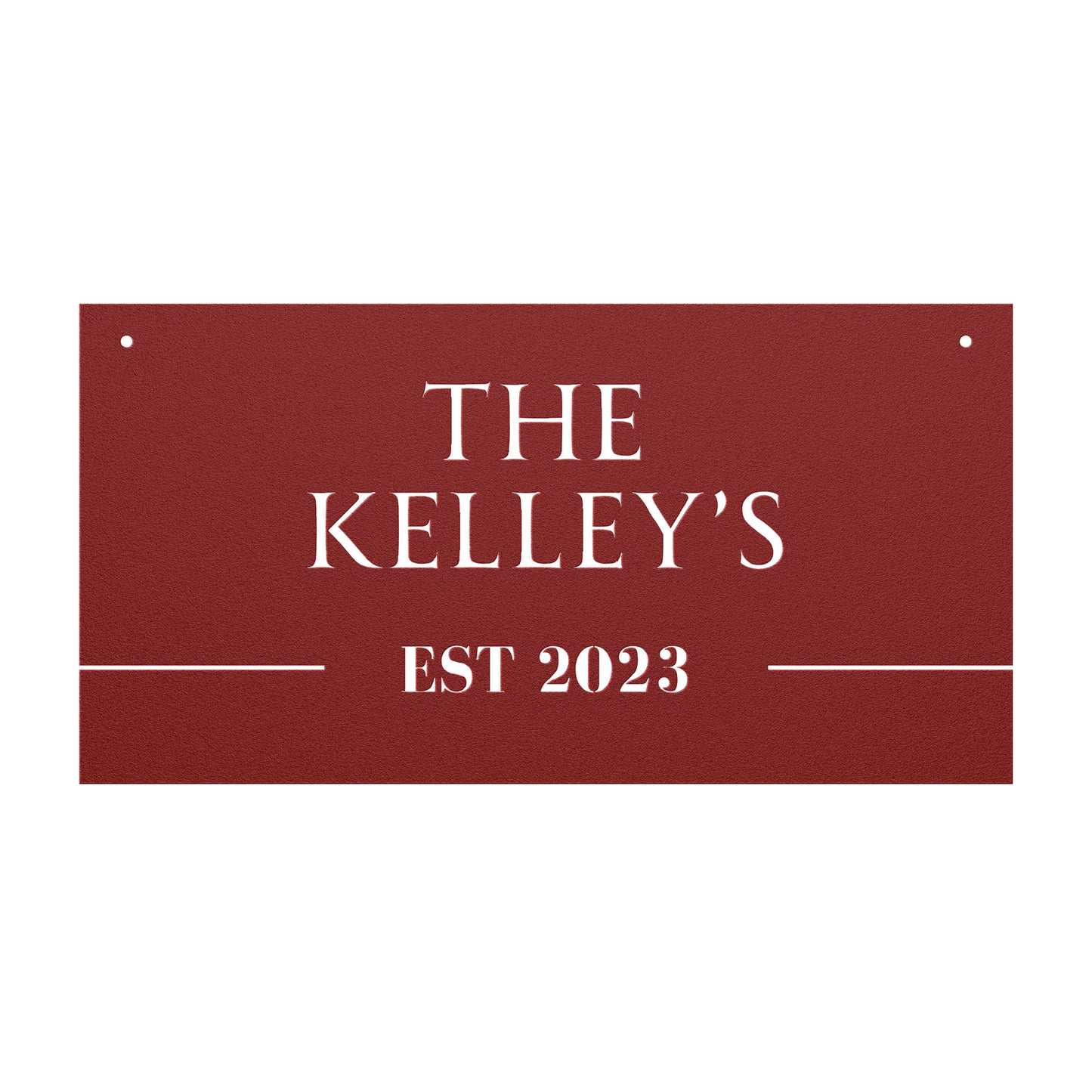 10166 - * Custom Rectangular Modern Name Sign