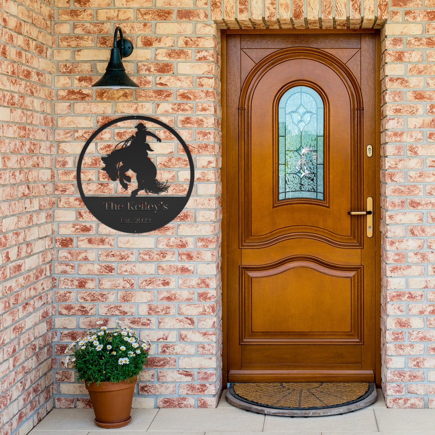 10012 - * Custom Rodeo Cowboy Bucking Horse Sign