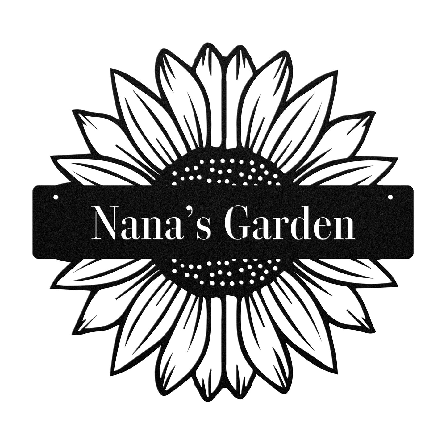 10457 - Sunflower Split Custom Garden Sign