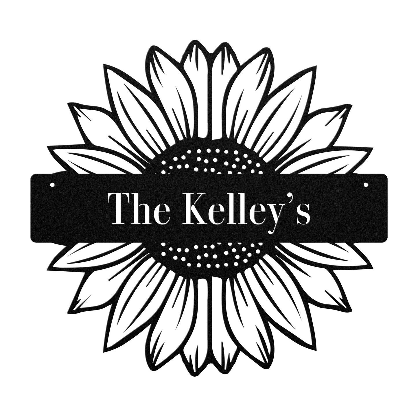 10460 - Sunflower Split Custom Name Sign