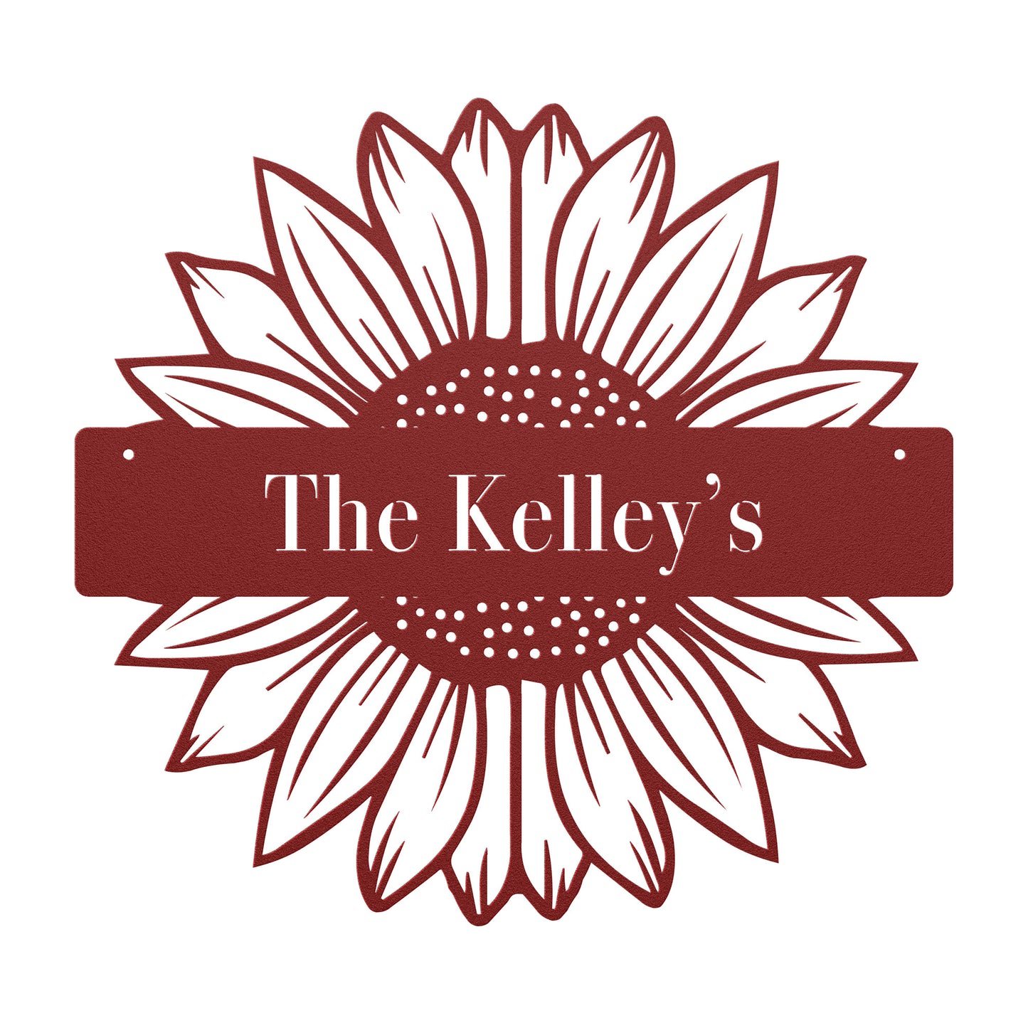 10460 - Sunflower Split Custom Name Sign