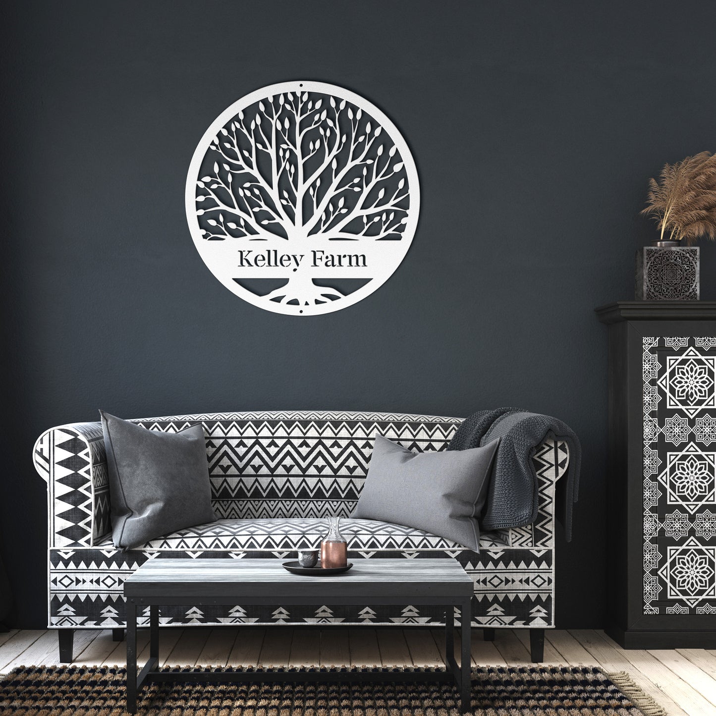 10499 - Tree Custom Farm Metal Sign