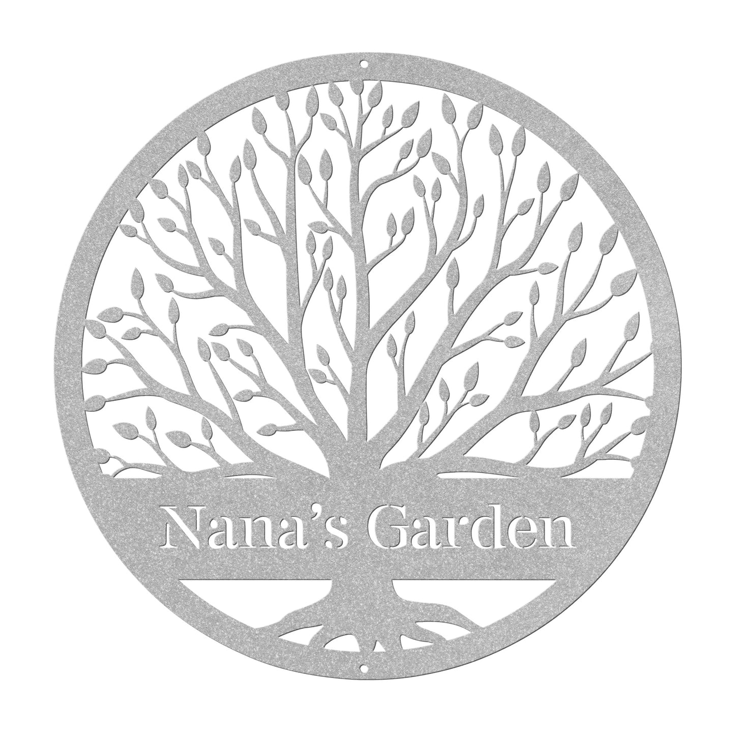 10498 - Tree Custom Name Garden Metal Sign