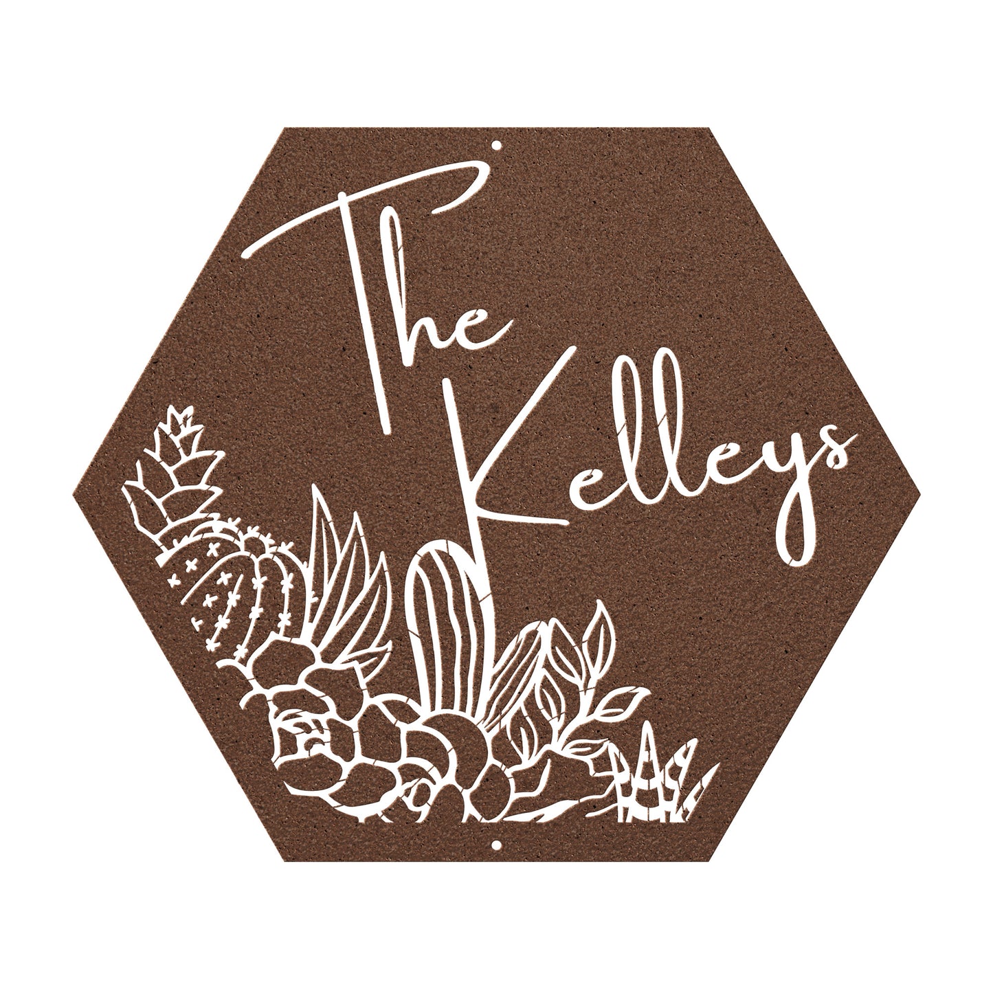 10043 - * Custom Western Cactus Scene Name Sign
