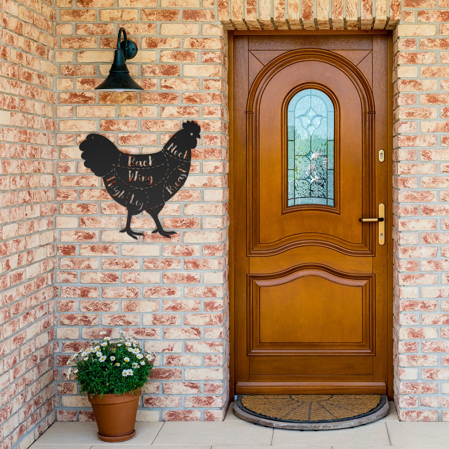 10158 - * Detailed Chicken Cut Outline