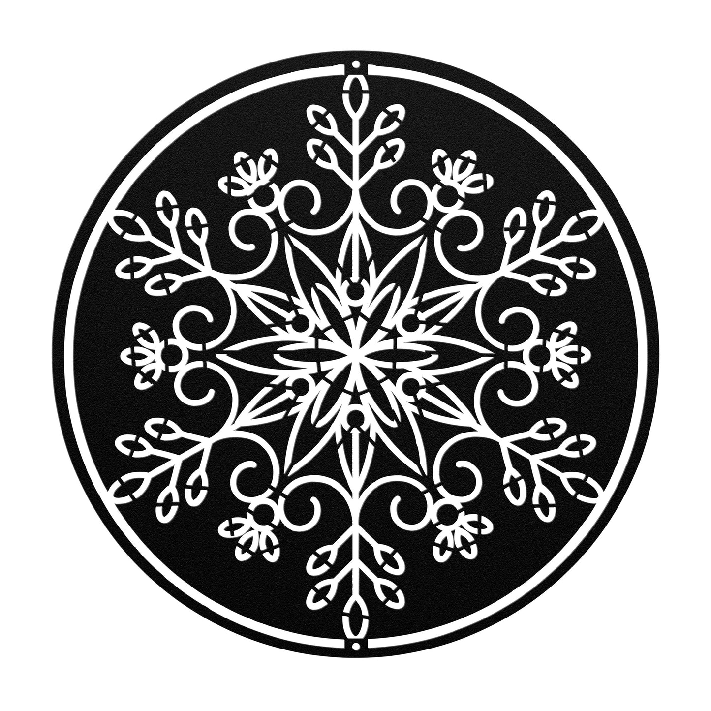 10157 - * Detailed Snowflake Metal Sign