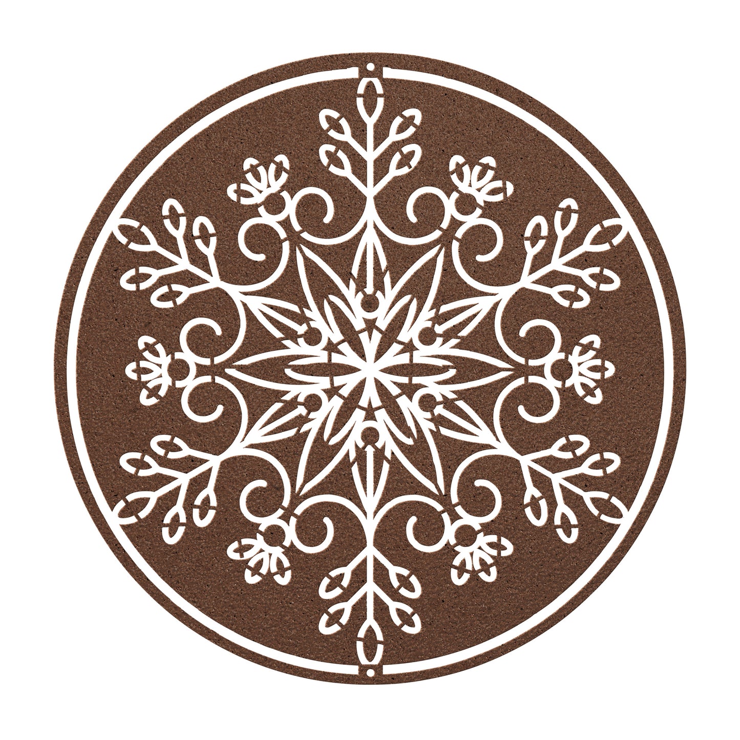10157 - * Detailed Snowflake Metal Sign