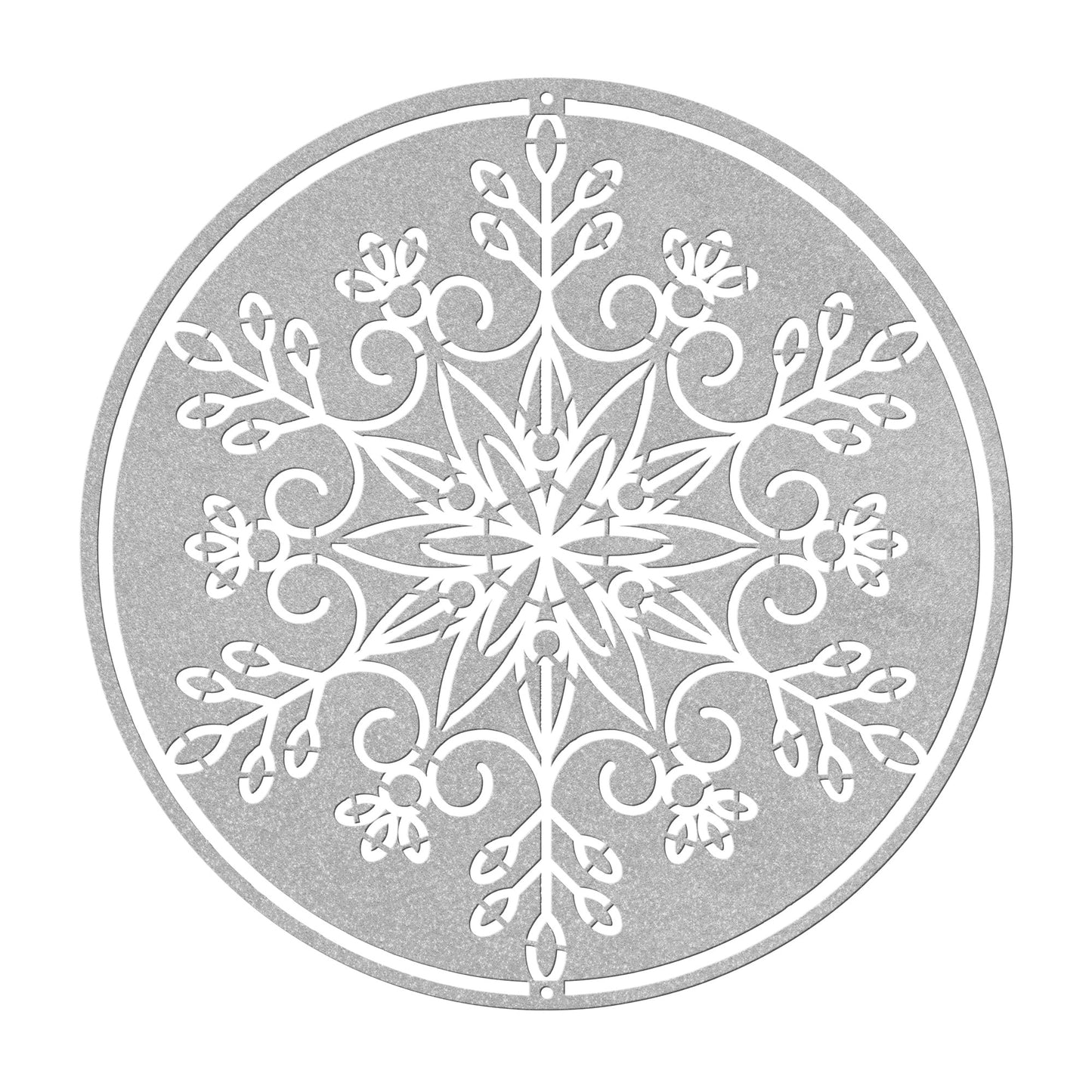 10157 - * Detailed Snowflake Metal Sign
