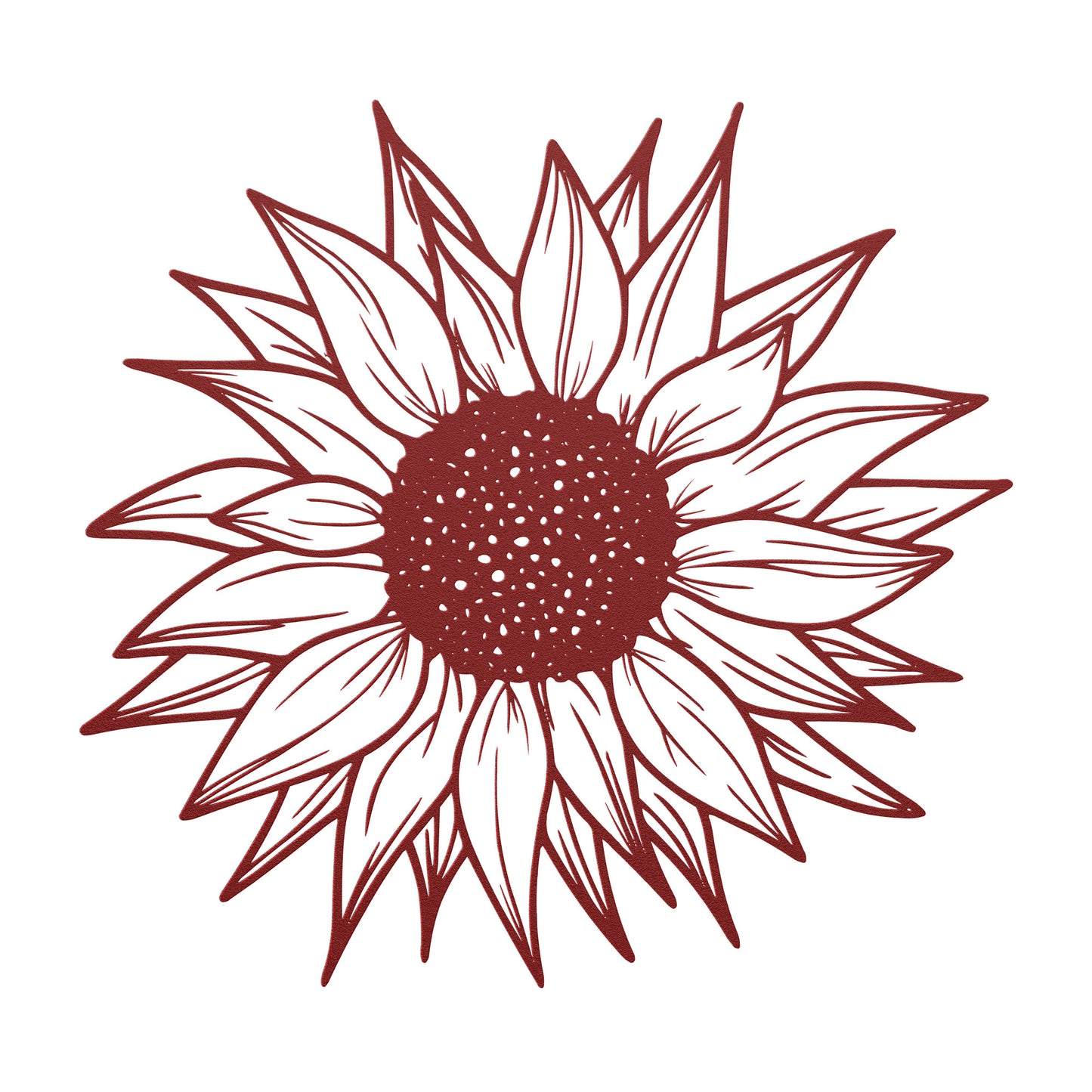 10104 - Detailed Sunflower Metal Sign