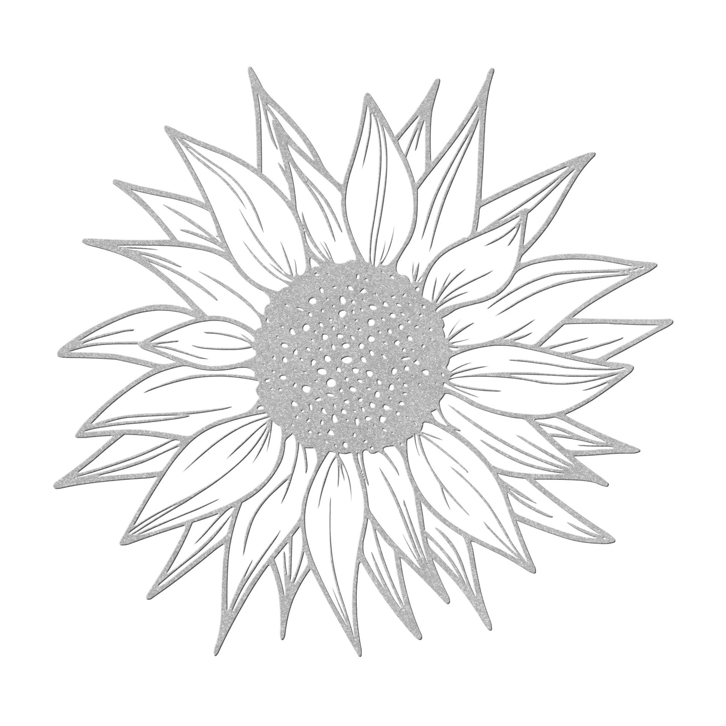 10104 - Detailed Sunflower Metal Sign