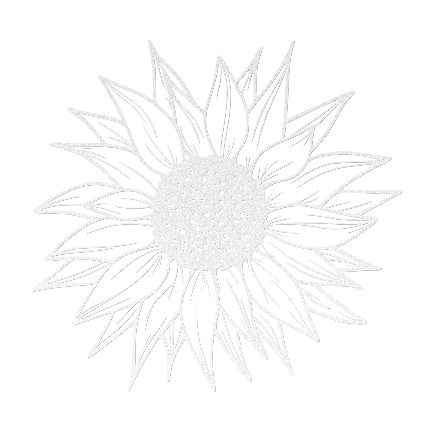 10104 - Detailed Sunflower Metal Sign