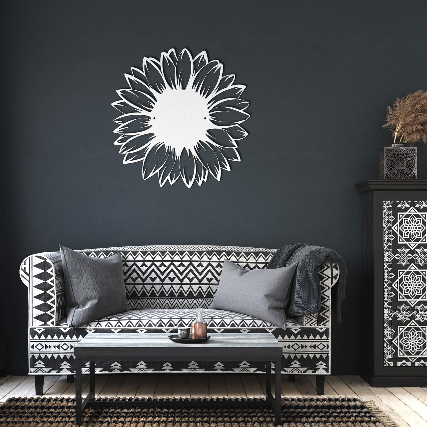 10153 - * Elegant Sunflower Metal Sign