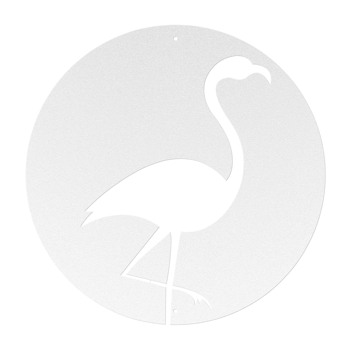 10097 - Flamingo Cutout Metal Sign
