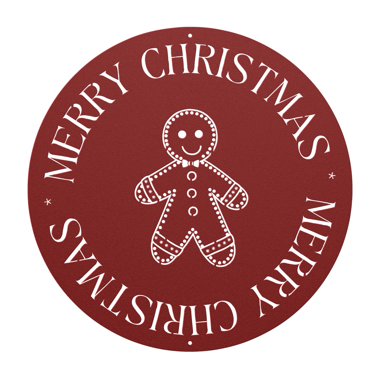 10094 - Gingerbread Merry Christmas Metal Sign