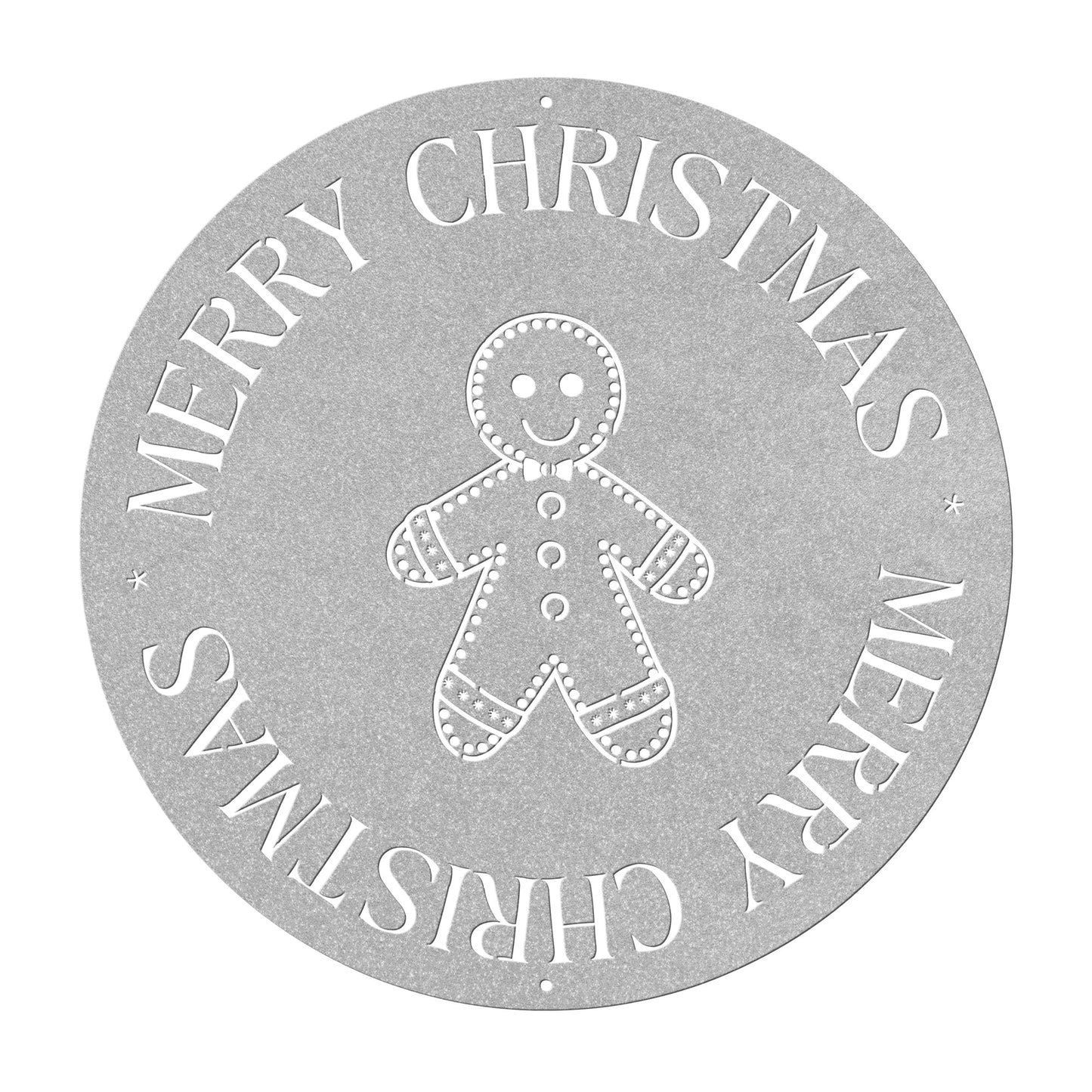 10094 - Gingerbread Merry Christmas Metal Sign